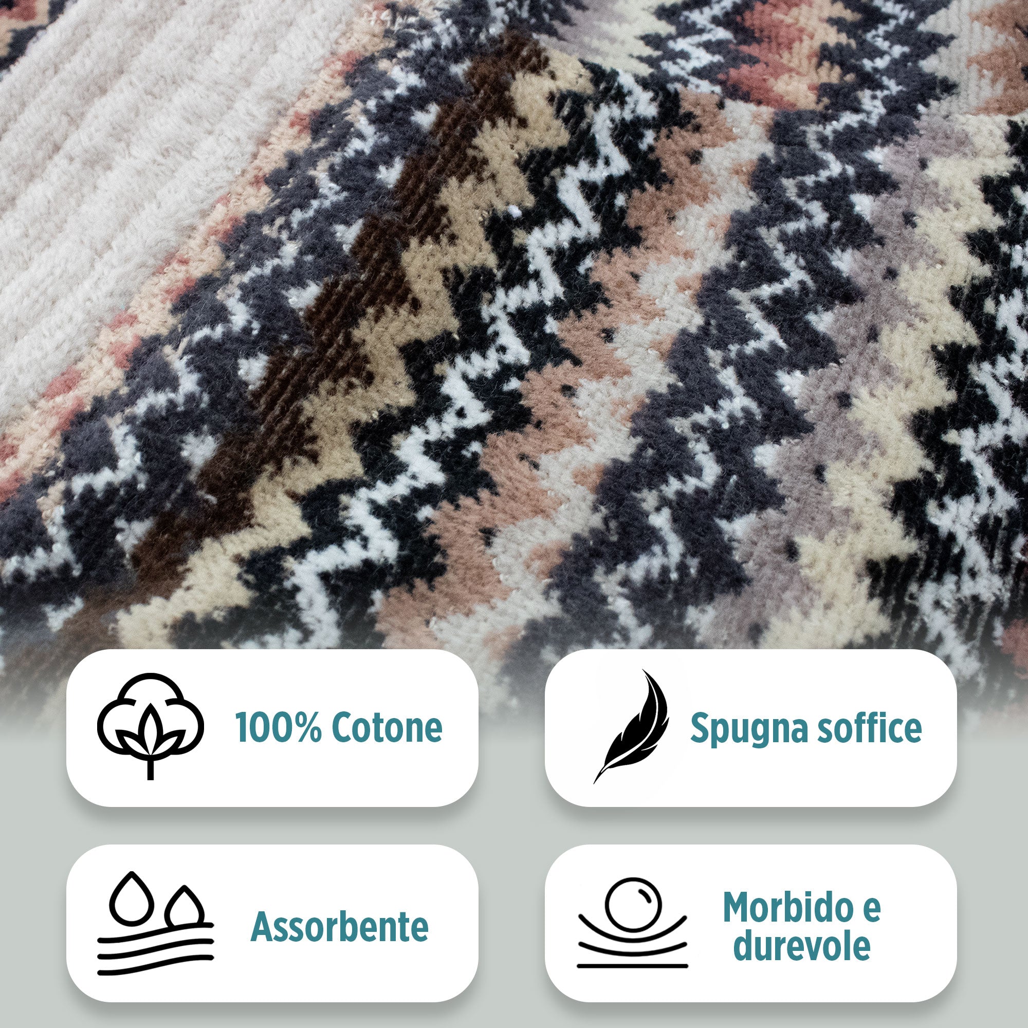 Accappatoio uomo donna in spugna velour cinigliato con cappuccio Jacquard 7126