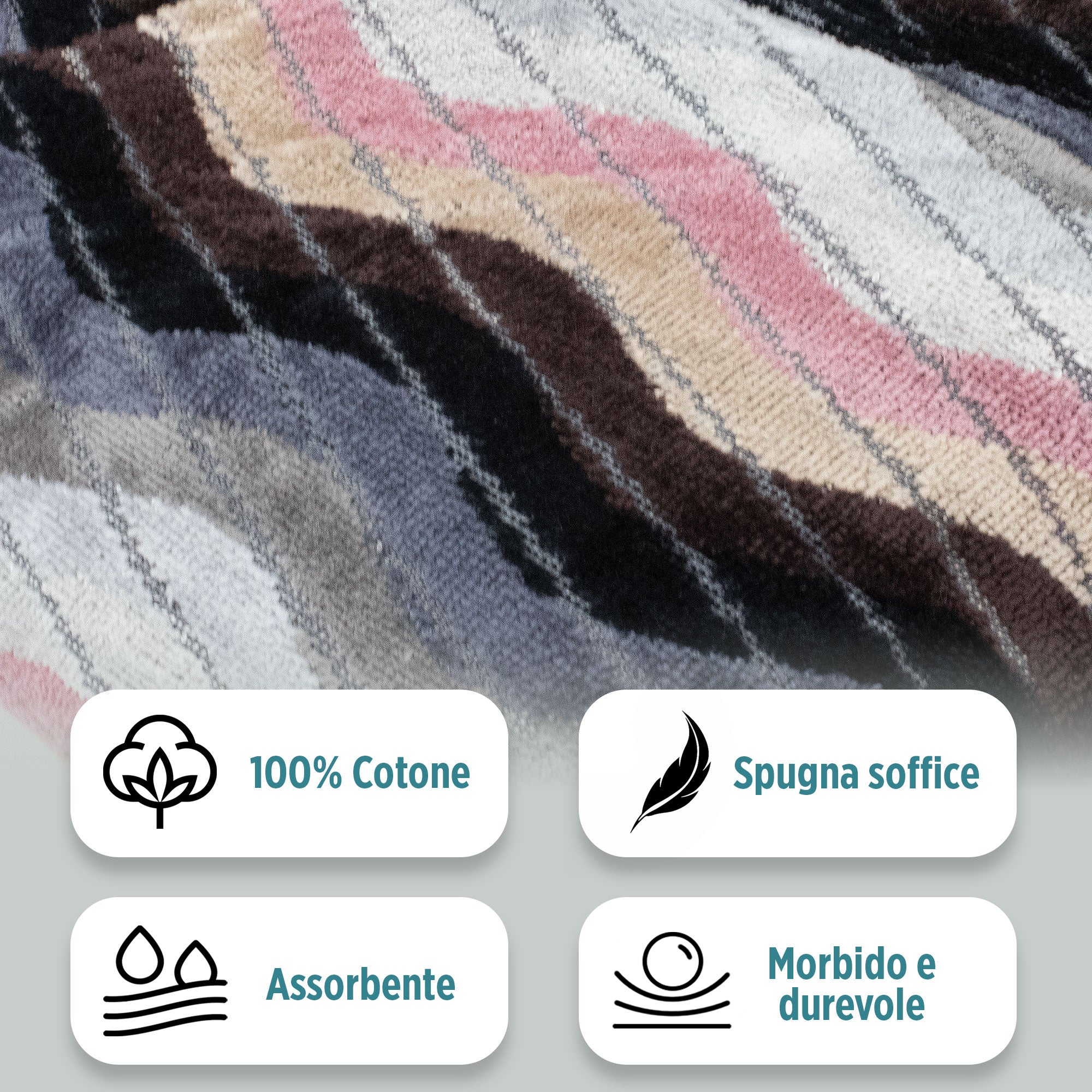 Accappatoio uomo donna in spugna velour cinigliato con cappuccio Jacquard 7126