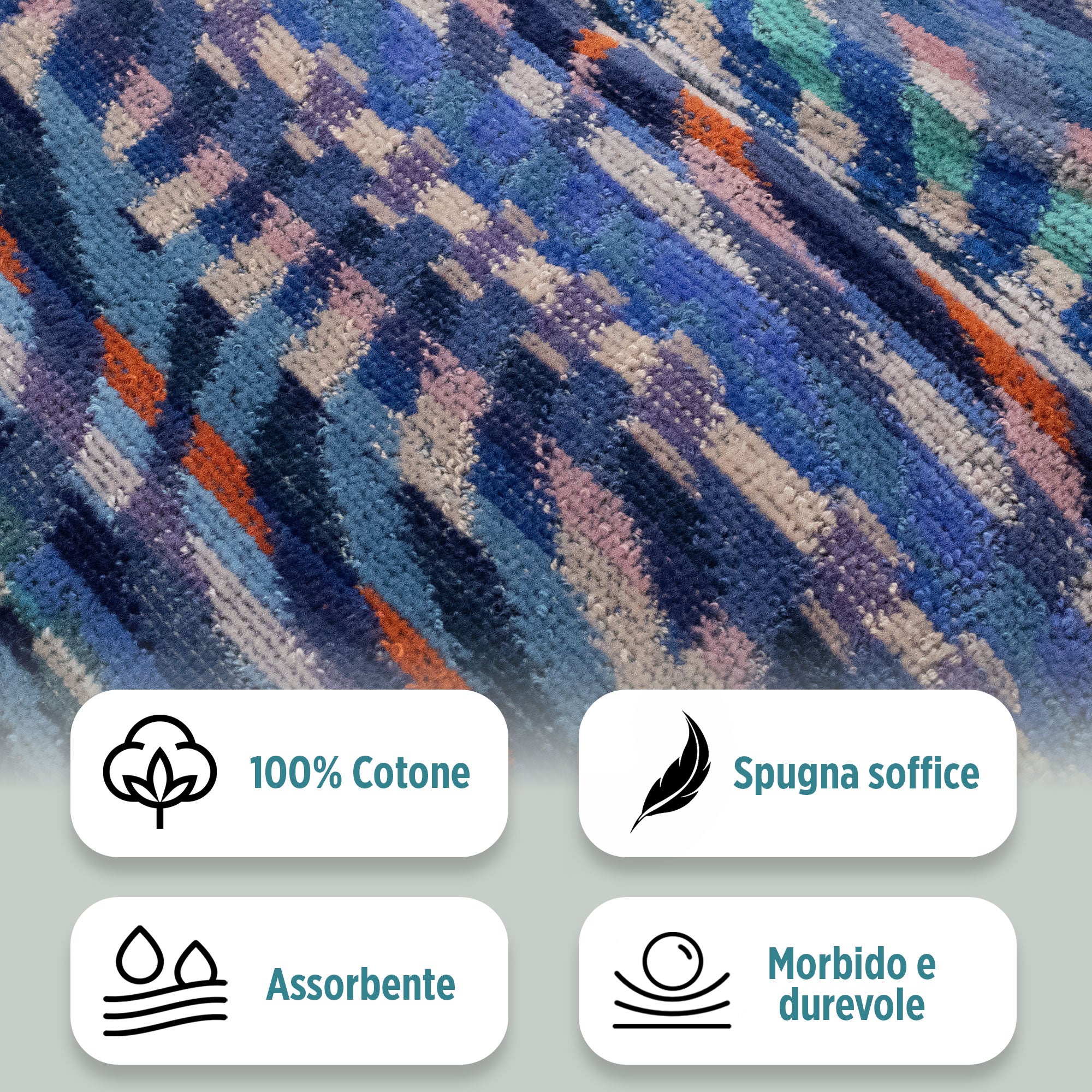 Accappatoio uomo donna in spugna velour cinigliato con cappuccio Jacquard 7126