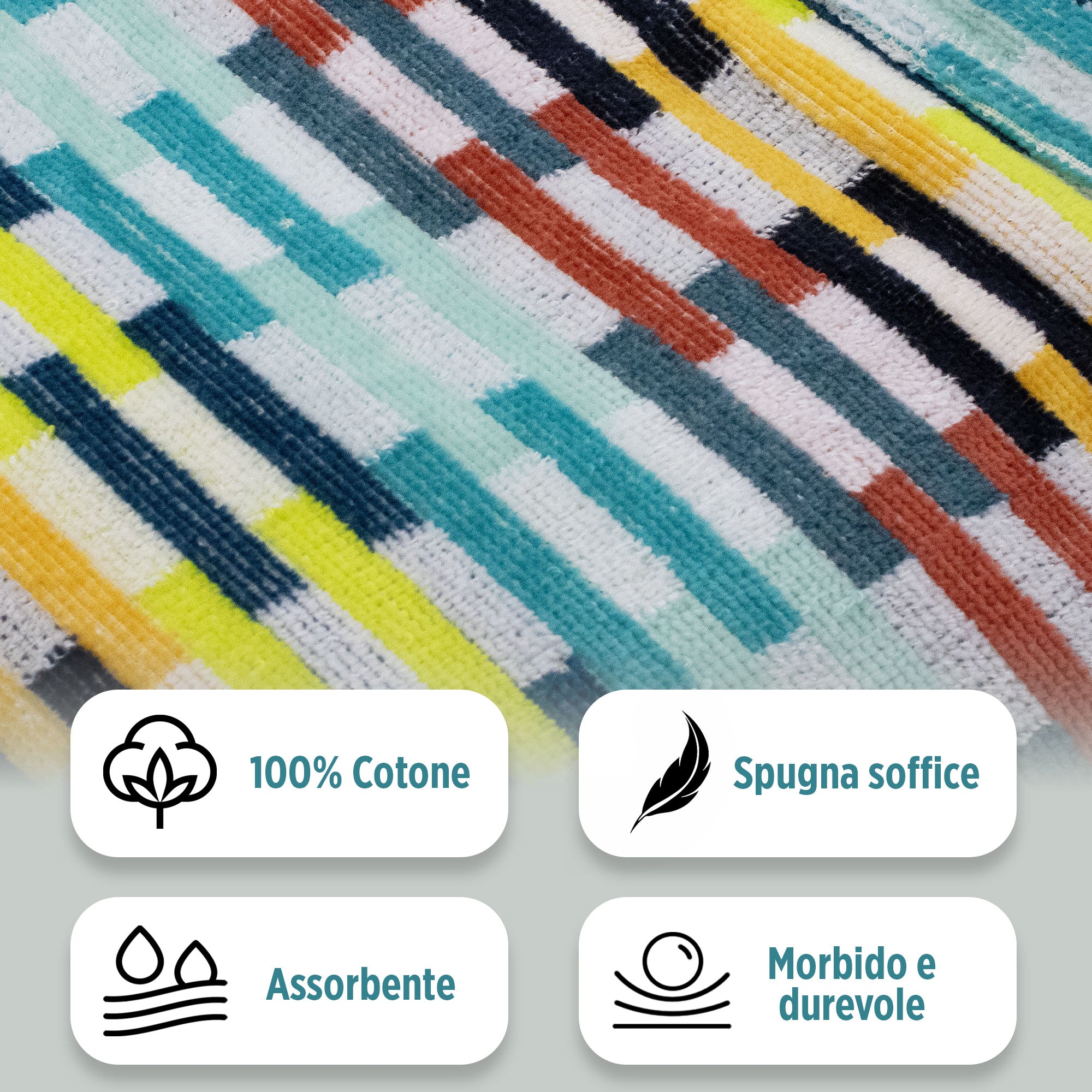 Accappatoio uomo donna in spugna velour cinigliato con cappuccio Jacquard 7126