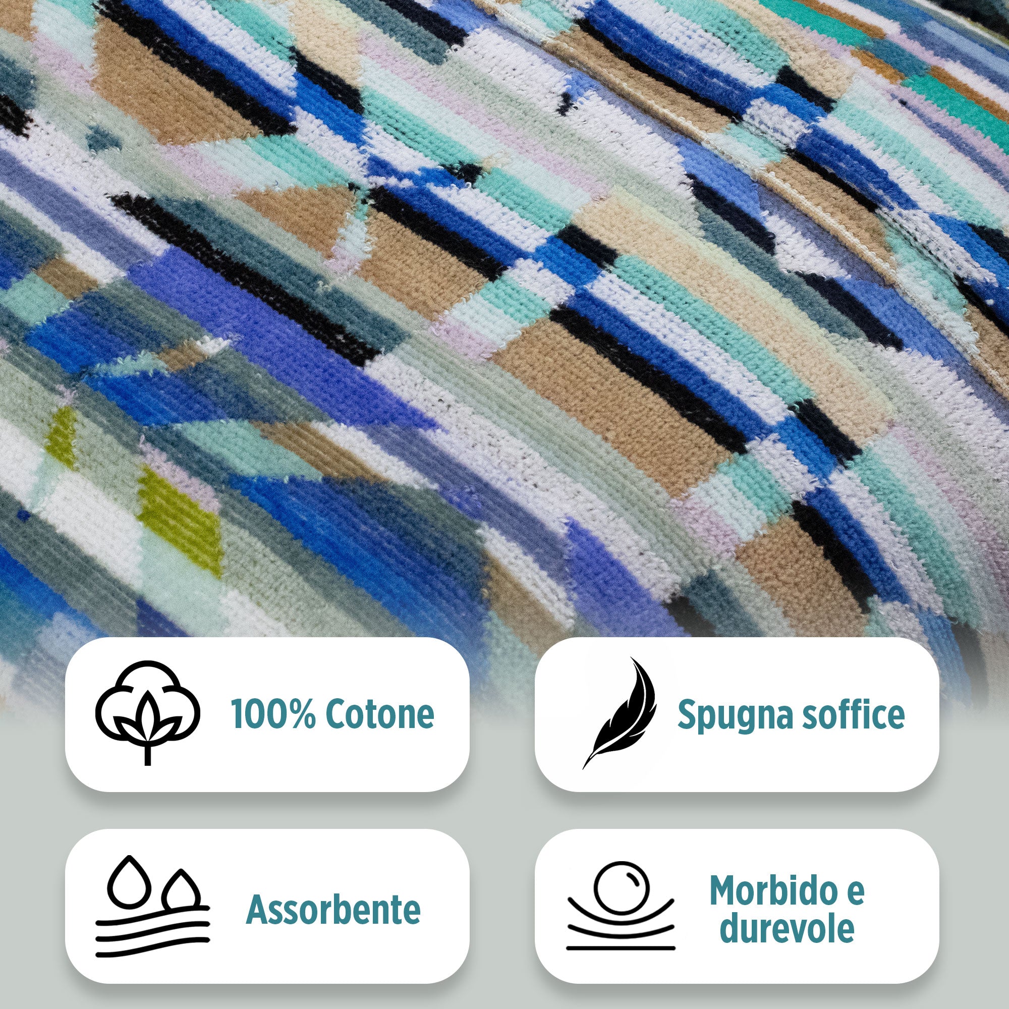 Accappatoio uomo donna in spugna velour cinigliato con cappuccio Jacquard 7126