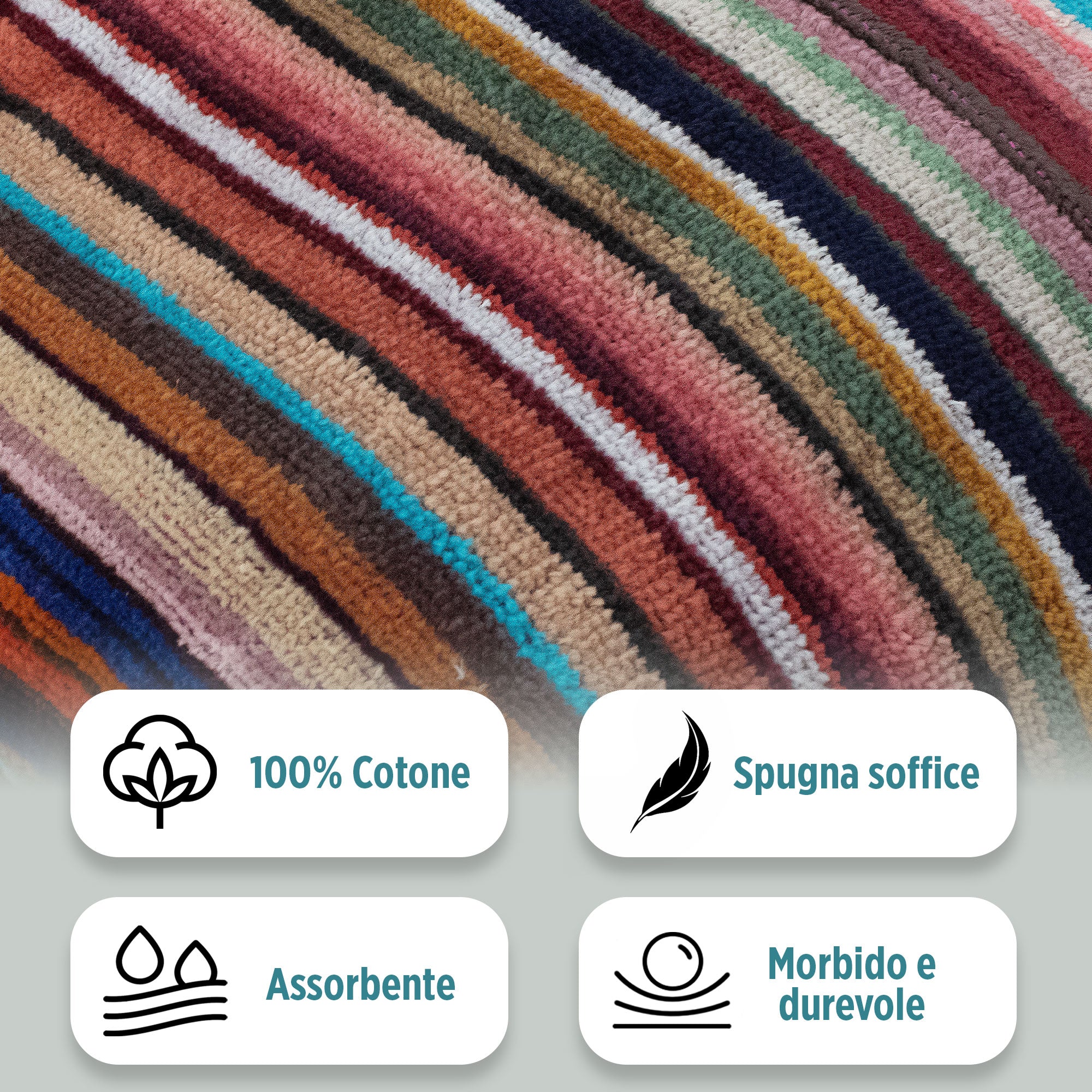 Accappatoio uomo donna in spugna velour cinigliato con cappuccio Jacquard 7126