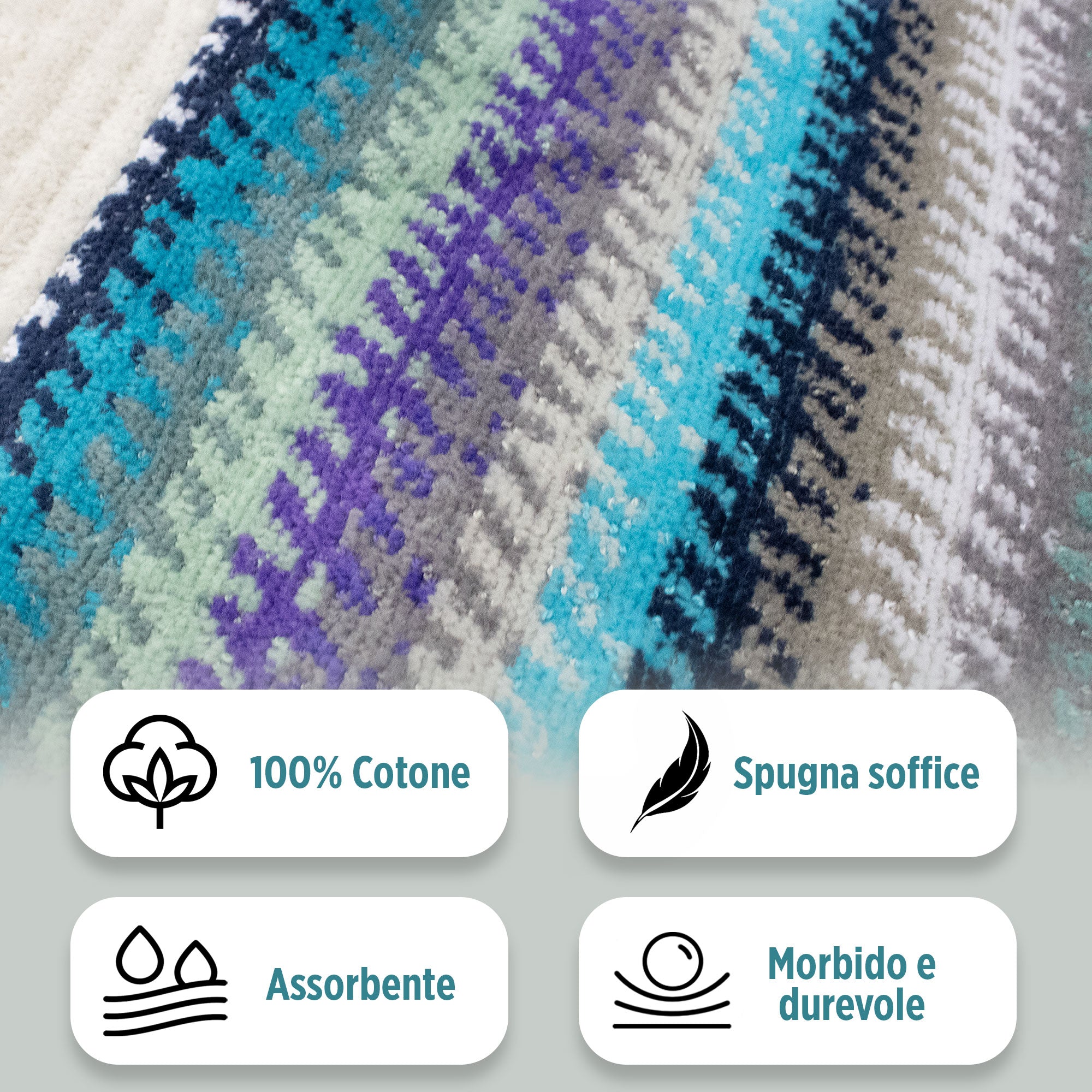 Accappatoio uomo donna in spugna velour cinigliato con cappuccio Jacquard 7126