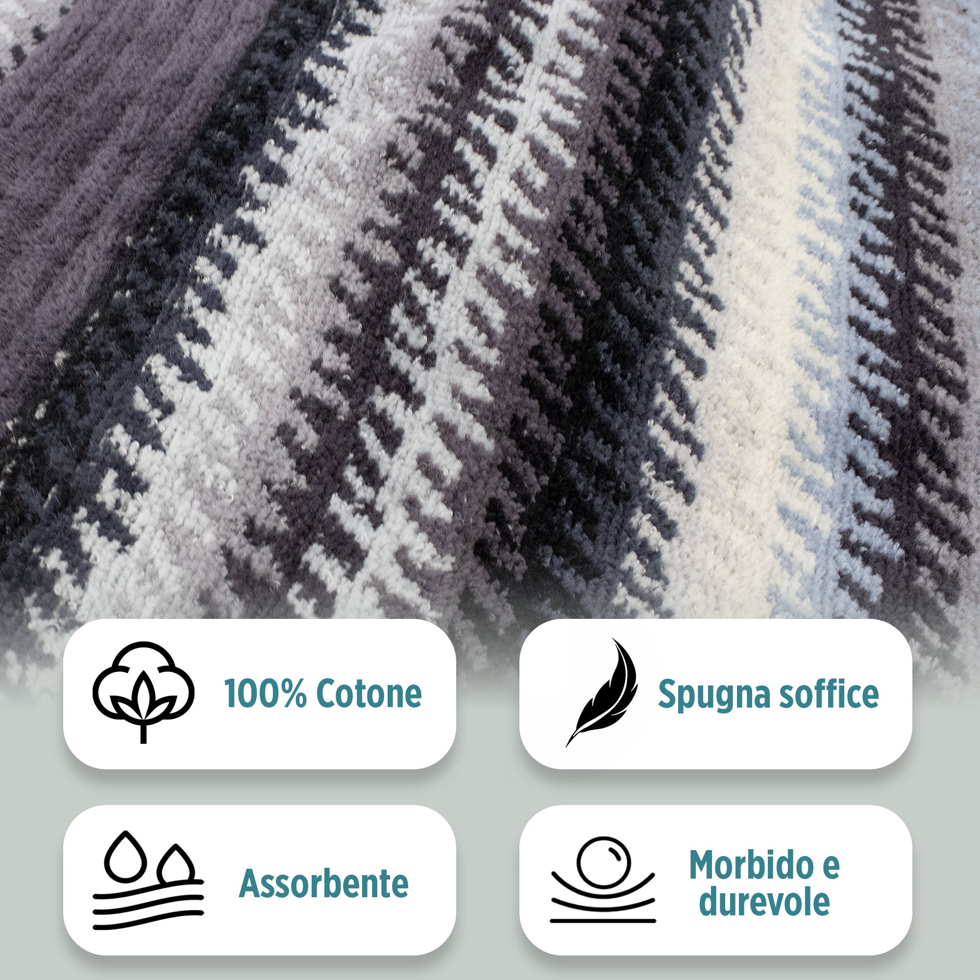 Accappatoio uomo donna in spugna velour cinigliato con cappuccio Jacquard 7126