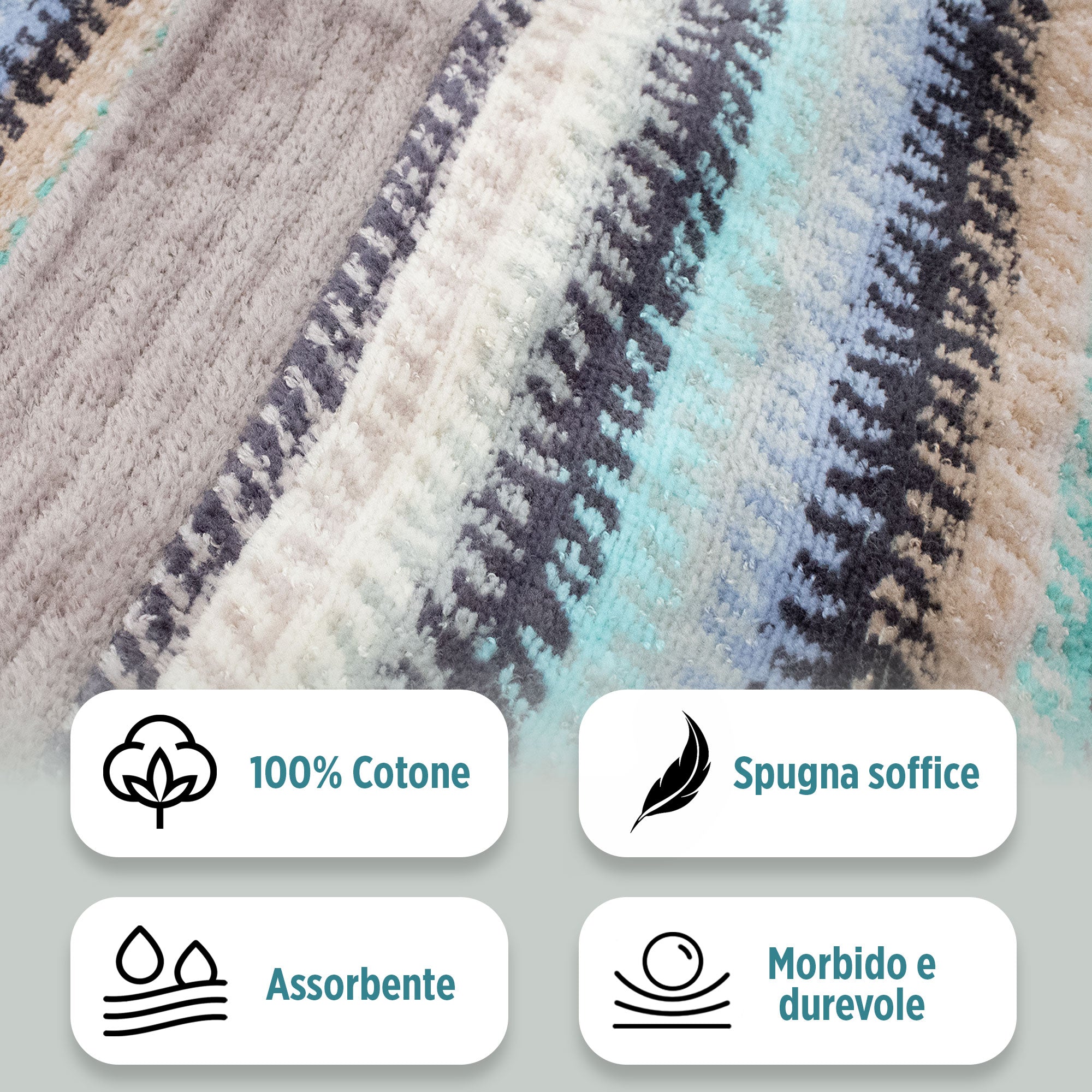 Accappatoio uomo donna in spugna velour cinigliato con cappuccio Jacquard 7126