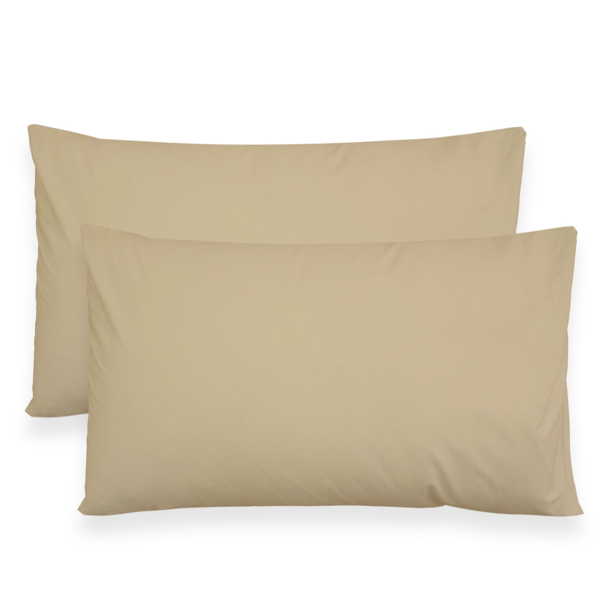 Coppia federe cuscini letto in cotone Copricuscini guanciale in tinta unita 7127