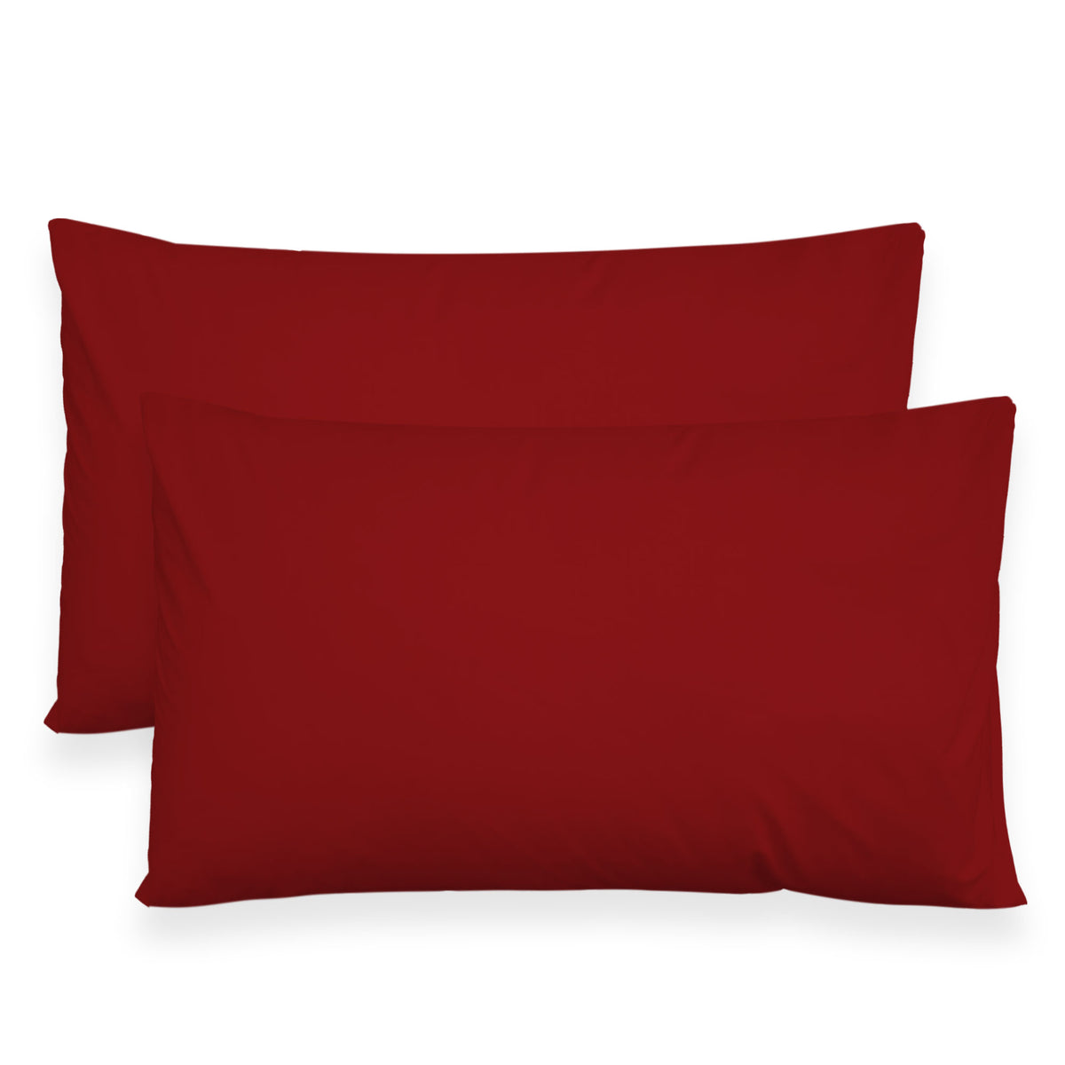 Coppia federe cuscini letto in cotone Copricuscini guanciale in tinta unita 7127