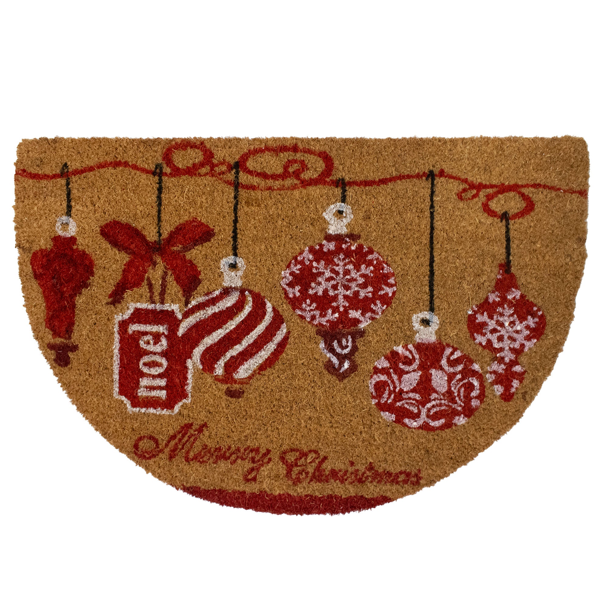 Tappeto zerbino natalizio in cocco stampato antiscivolo 40x60 cm Natale 7131