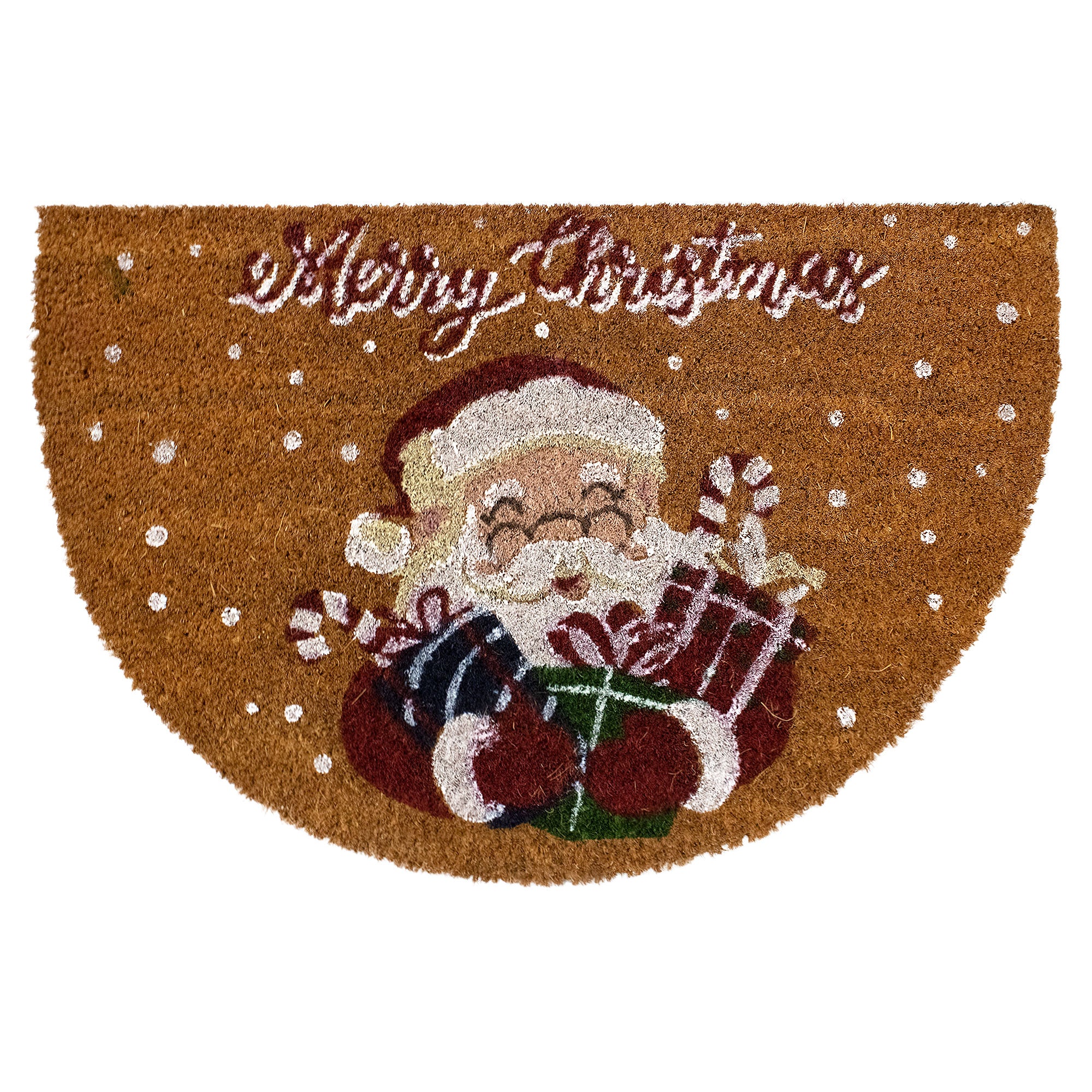 Tappeto zerbino natalizio in cocco stampato antiscivolo 40x60 cm Natale 7131