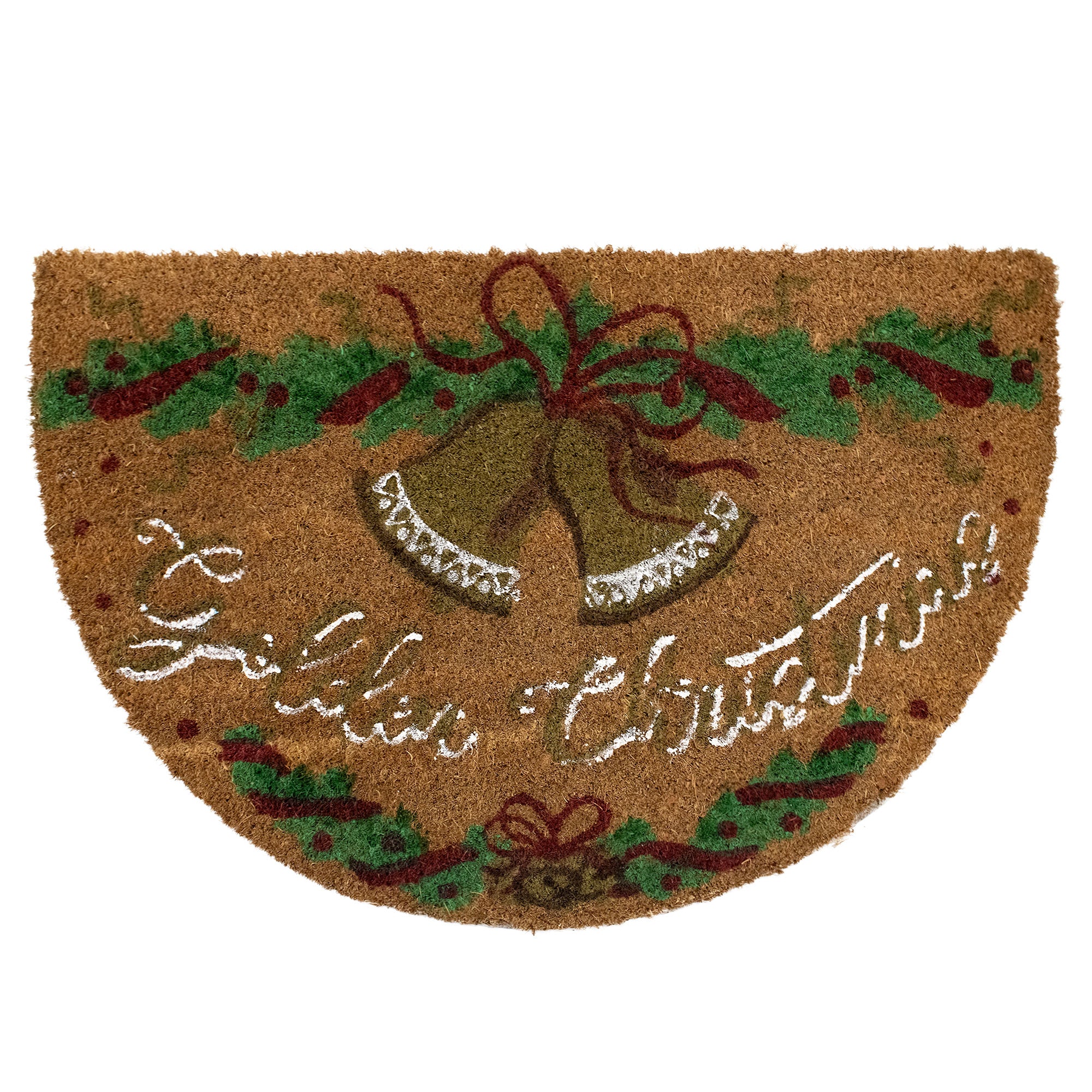 Tappeto zerbino natalizio in cocco stampato antiscivolo 40x60 cm Natale 7131