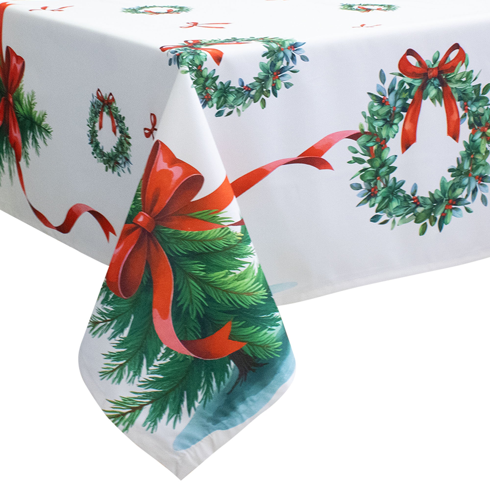 Tovaglia Natalizia antimacchia copritavolo Decoro Natale varie misure 7142