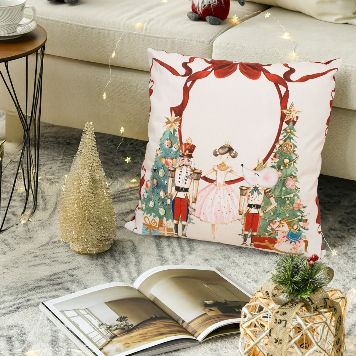 Cuscino arredo natalizio in Cotone addobbi decori Natale Odette 7147