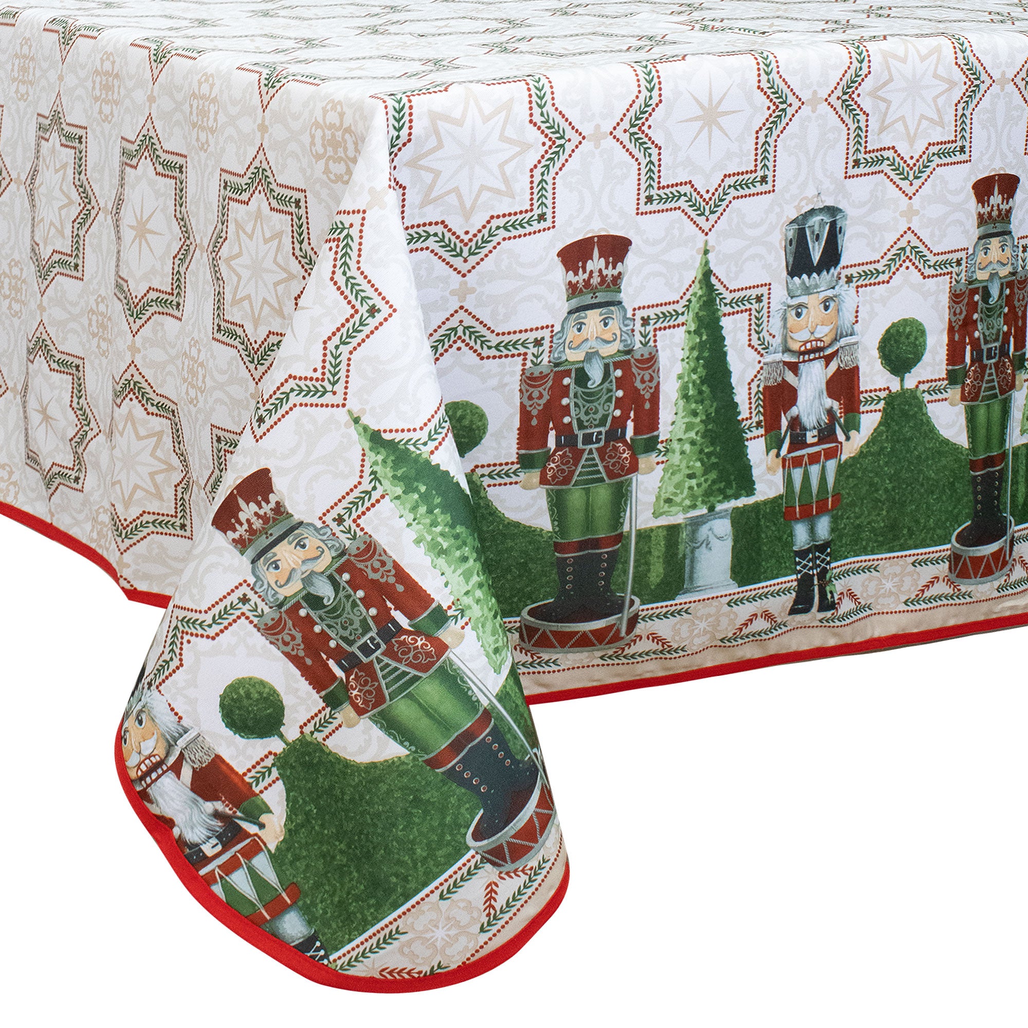 Tovaglia Natalizia antimacchia no stiro Copritavolo Natale varie misure 7155