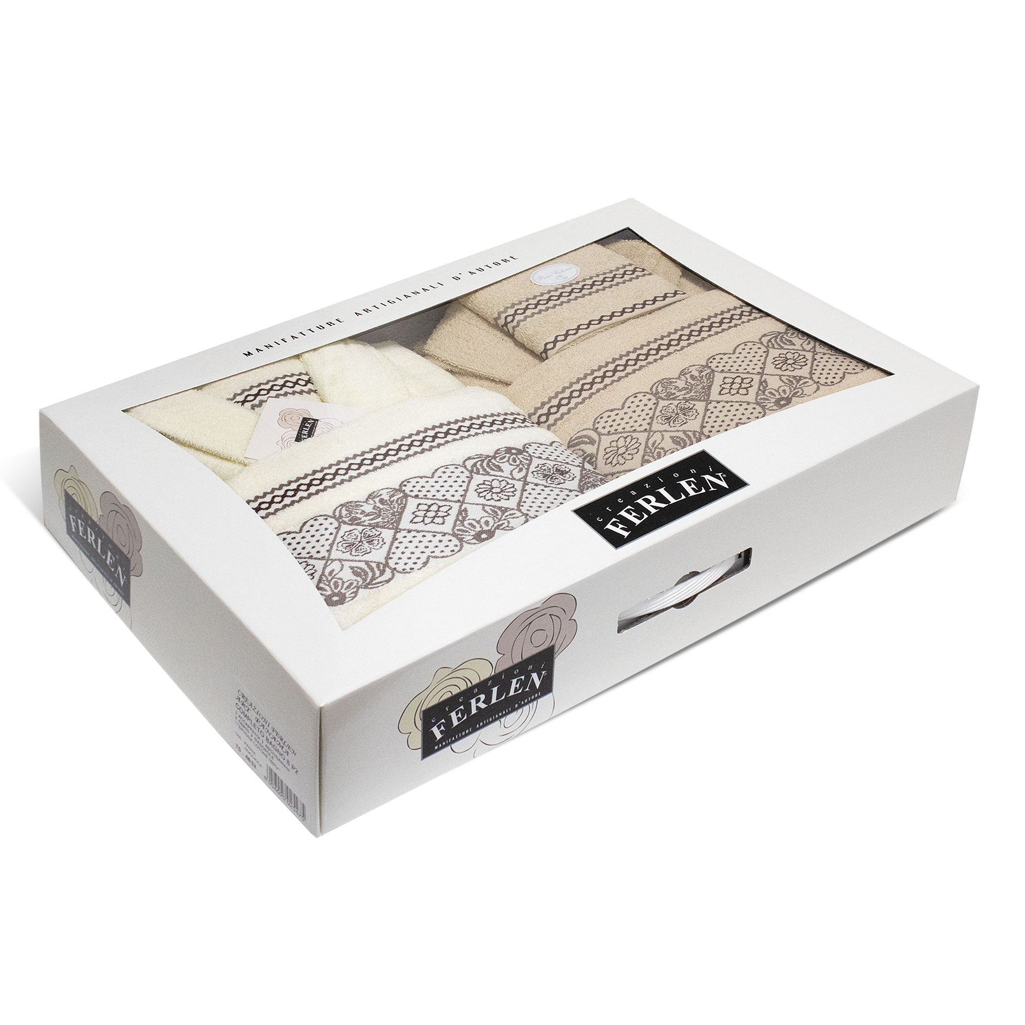 Completo bagno asciugamani accappatoi set uomo donna in spugna di cotone 7157