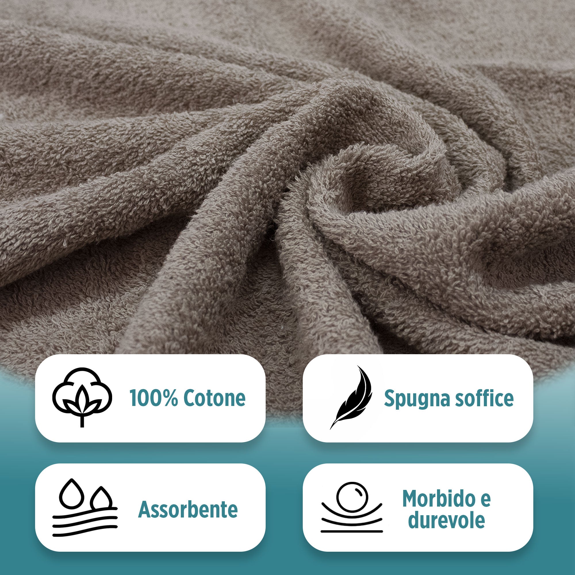 Completo bagno asciugamani accappatoi set uomo donna in spugna di cotone 7158