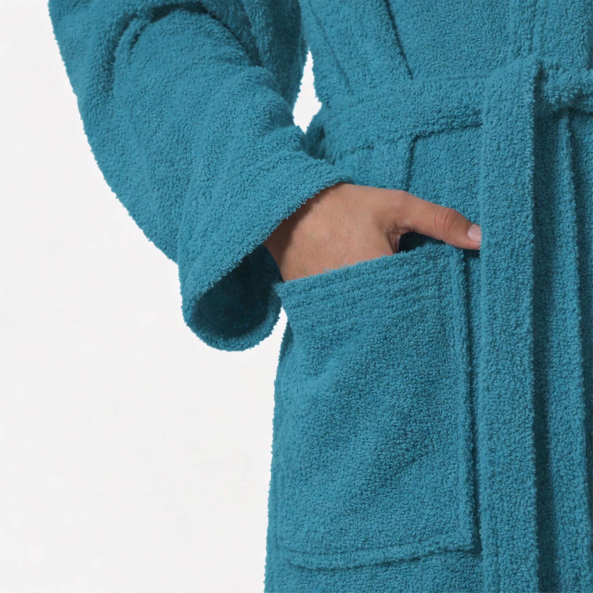Accappatoio in spugna di cotone con cappuccio unisex uomo donna adulto 7161