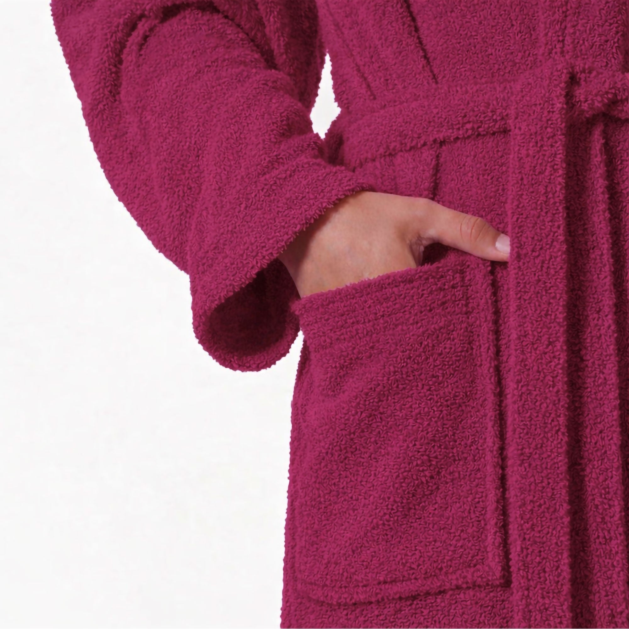 Accappatoio in spugna di cotone con cappuccio unisex uomo donna adulto 7161