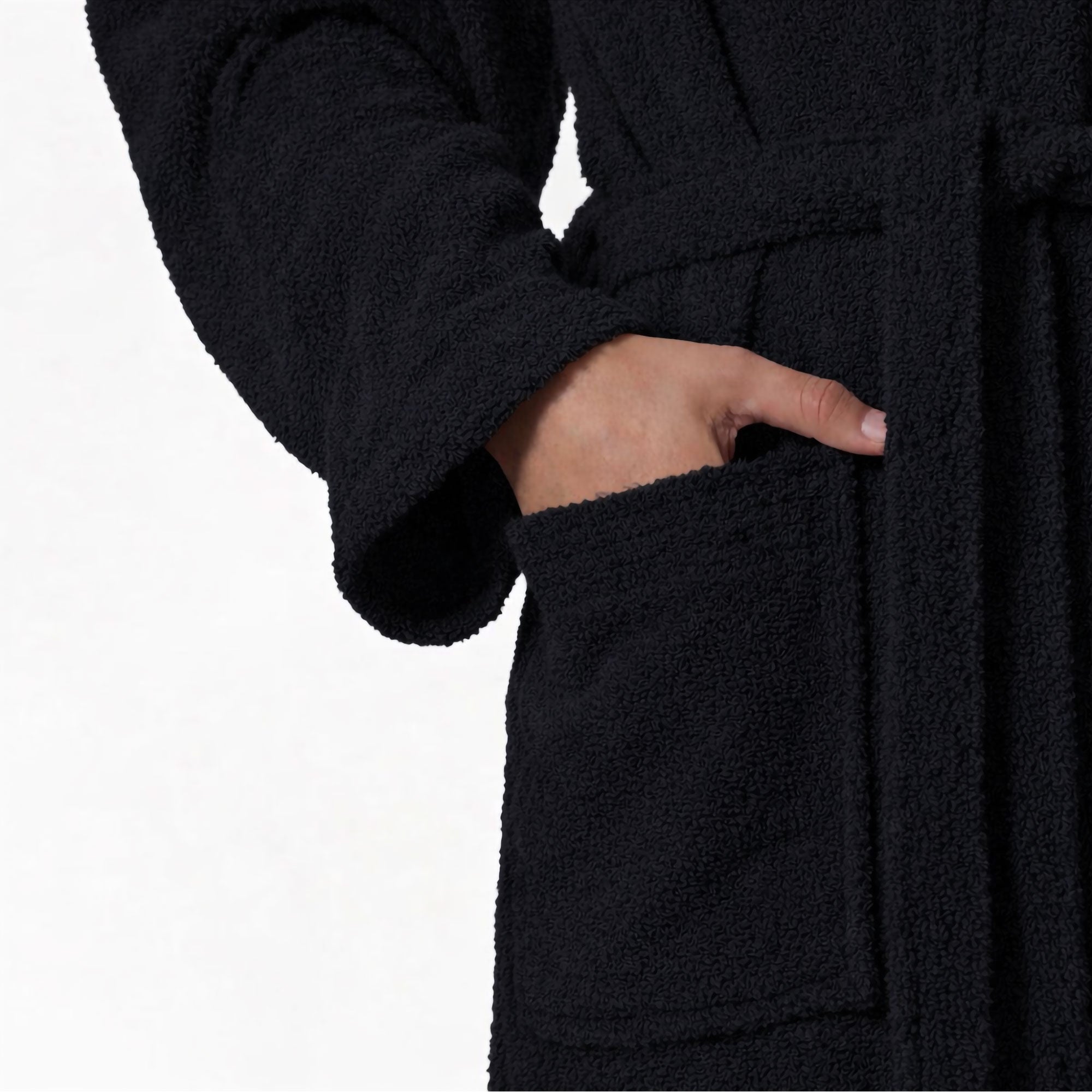 Accappatoio in spugna di cotone con cappuccio unisex uomo donna adulto 7161