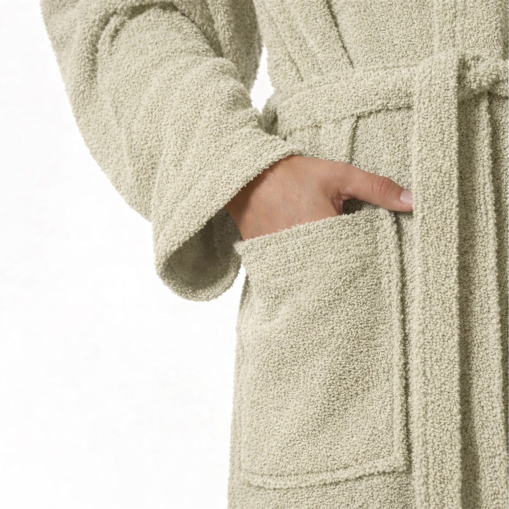 Accappatoio in spugna di cotone con cappuccio unisex uomo donna adulto 7161