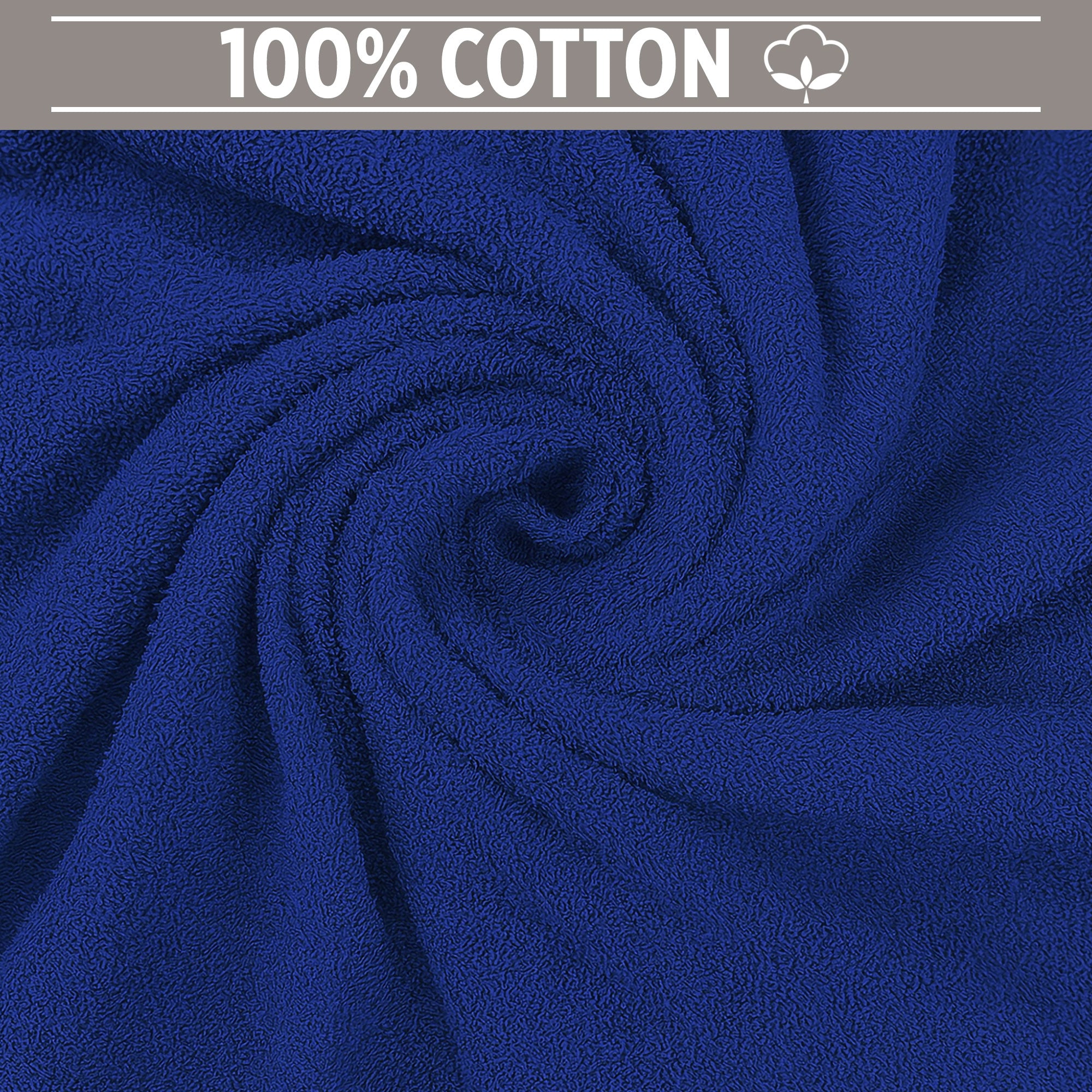 Accappatoio in spugna di cotone con cappuccio unisex uomo donna adulto 7161