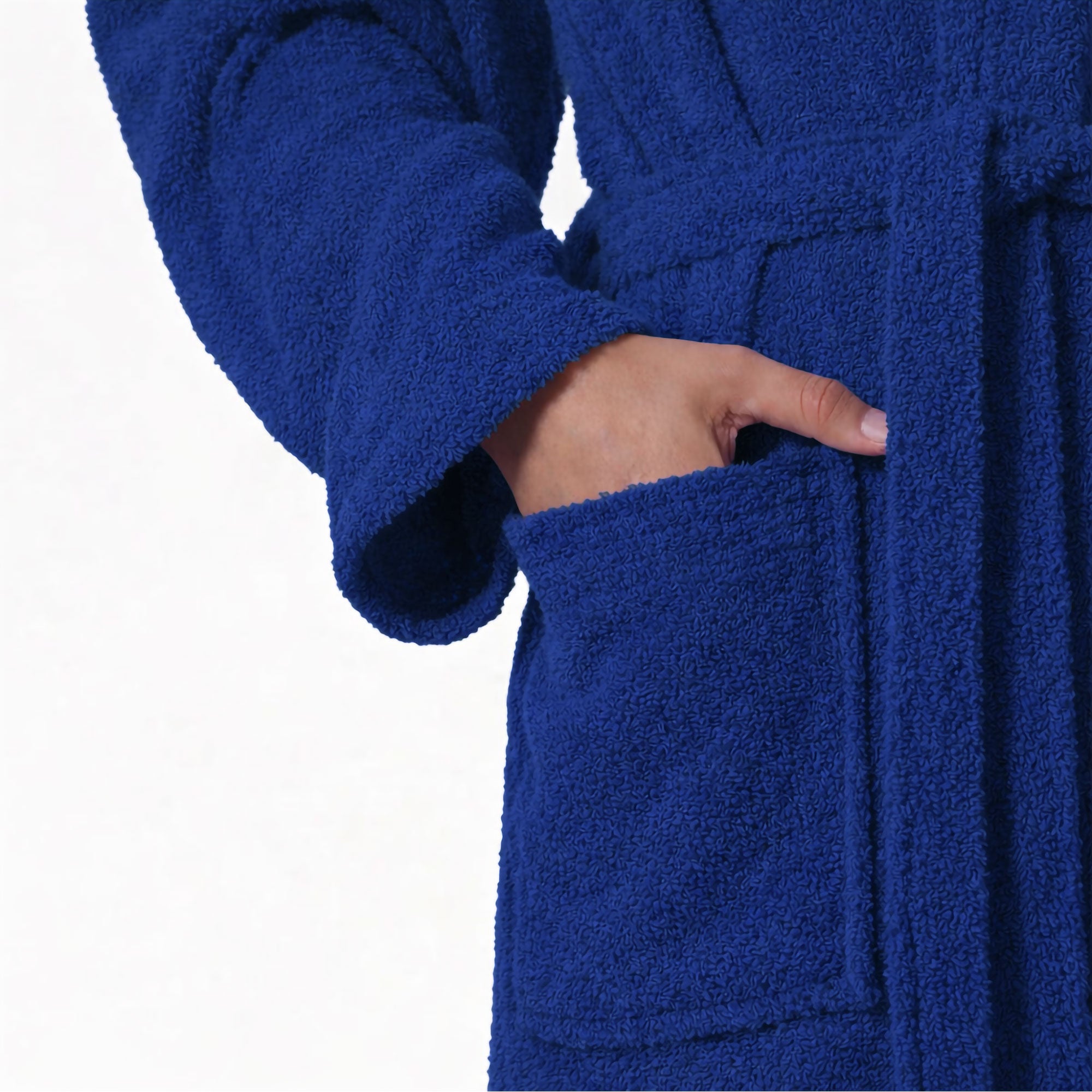 Accappatoio in spugna di cotone con cappuccio unisex uomo donna adulto 7161