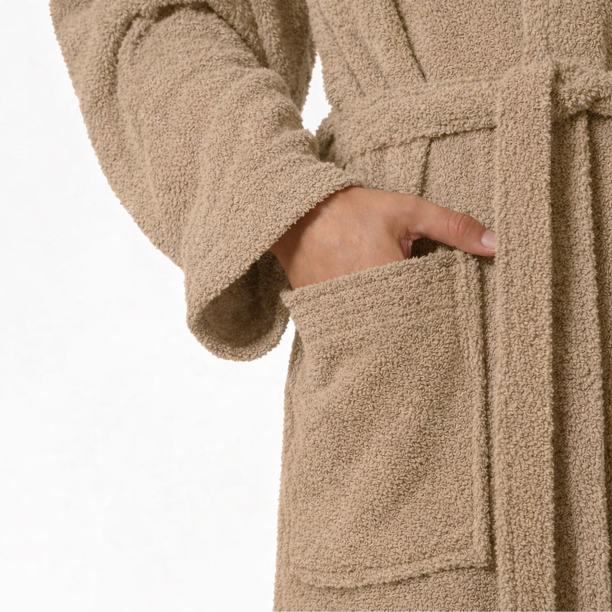 Accappatoio in spugna di cotone con cappuccio unisex uomo donna adulto 7161