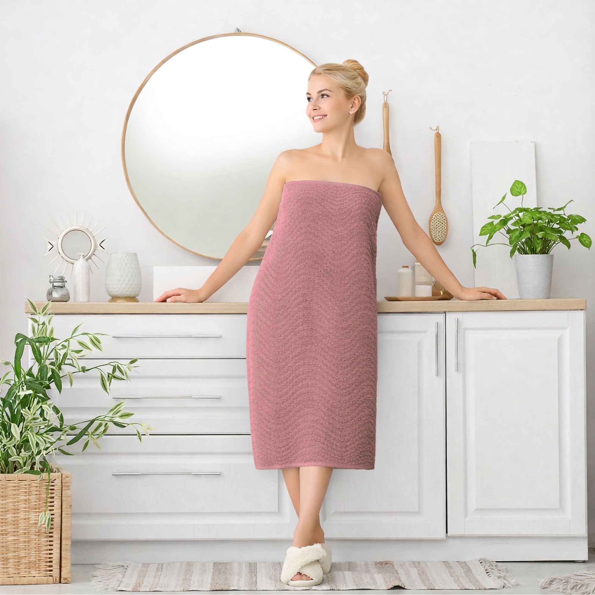 Telo Doccia in spugna Jacquard di cotone Asciugamano da Bagno 600gsm 7168