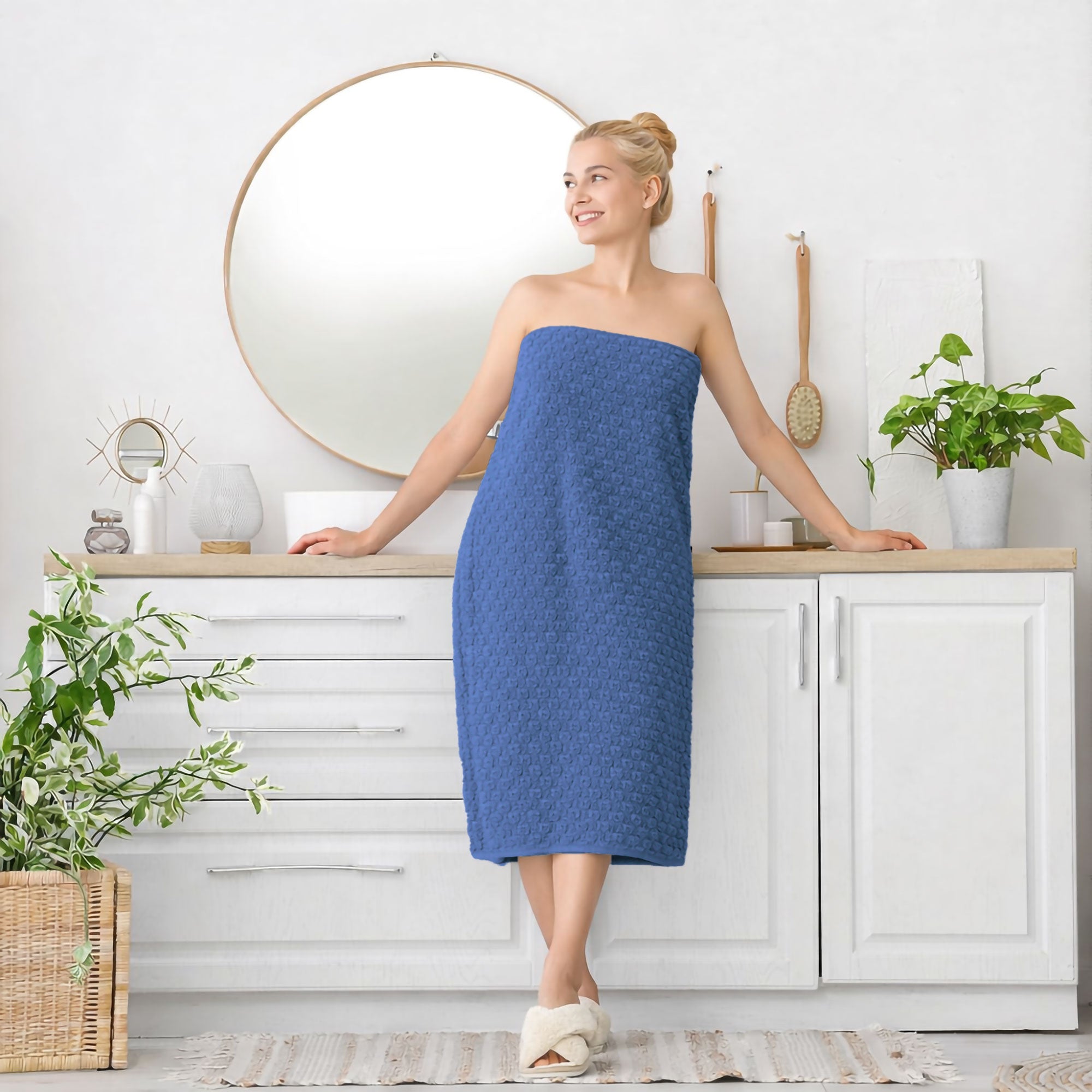 Telo Doccia in spugna Jacquard di cotone Asciugamano da Bagno 600gsm 7169