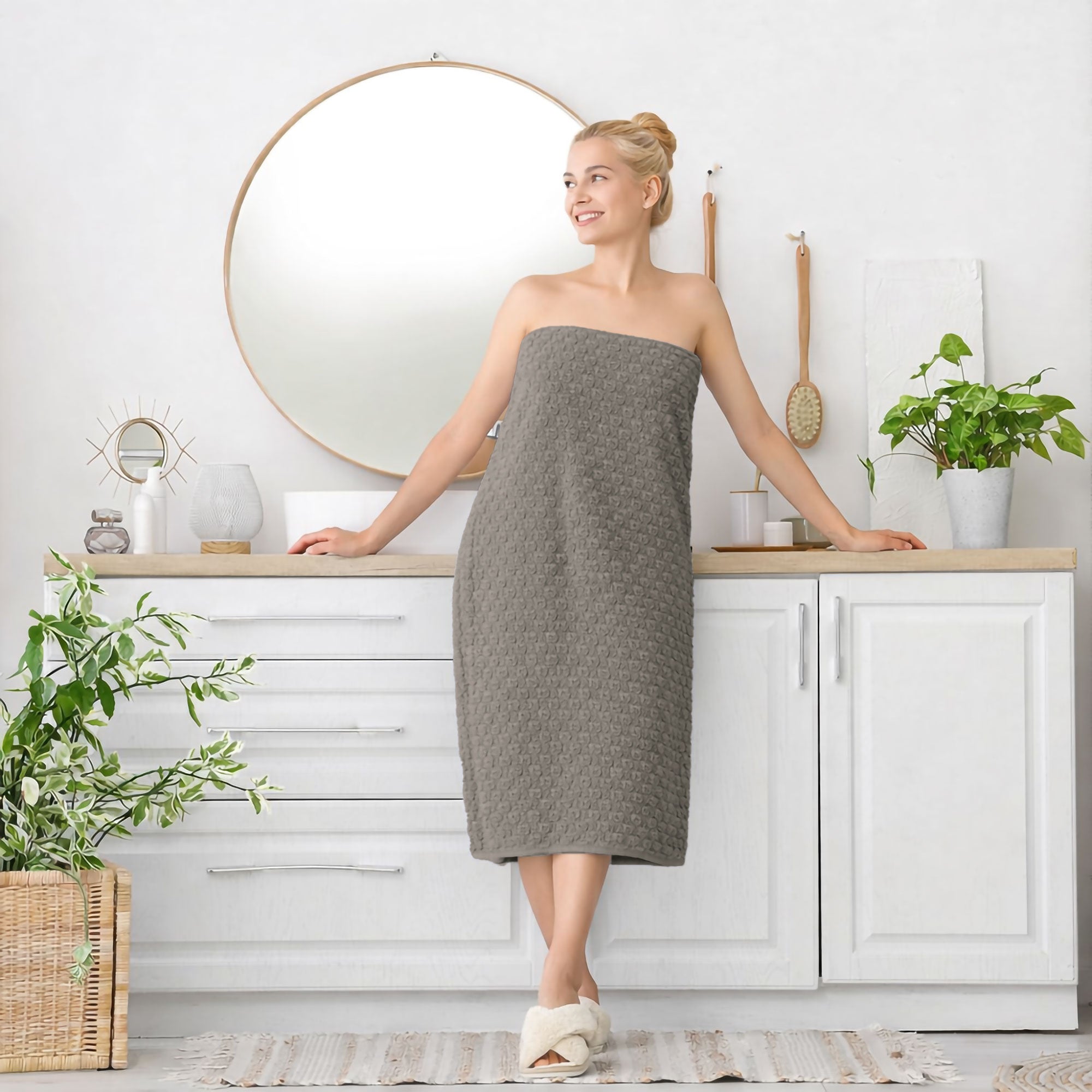 Telo Doccia in spugna Jacquard di cotone Asciugamano da Bagno 600gsm 7169