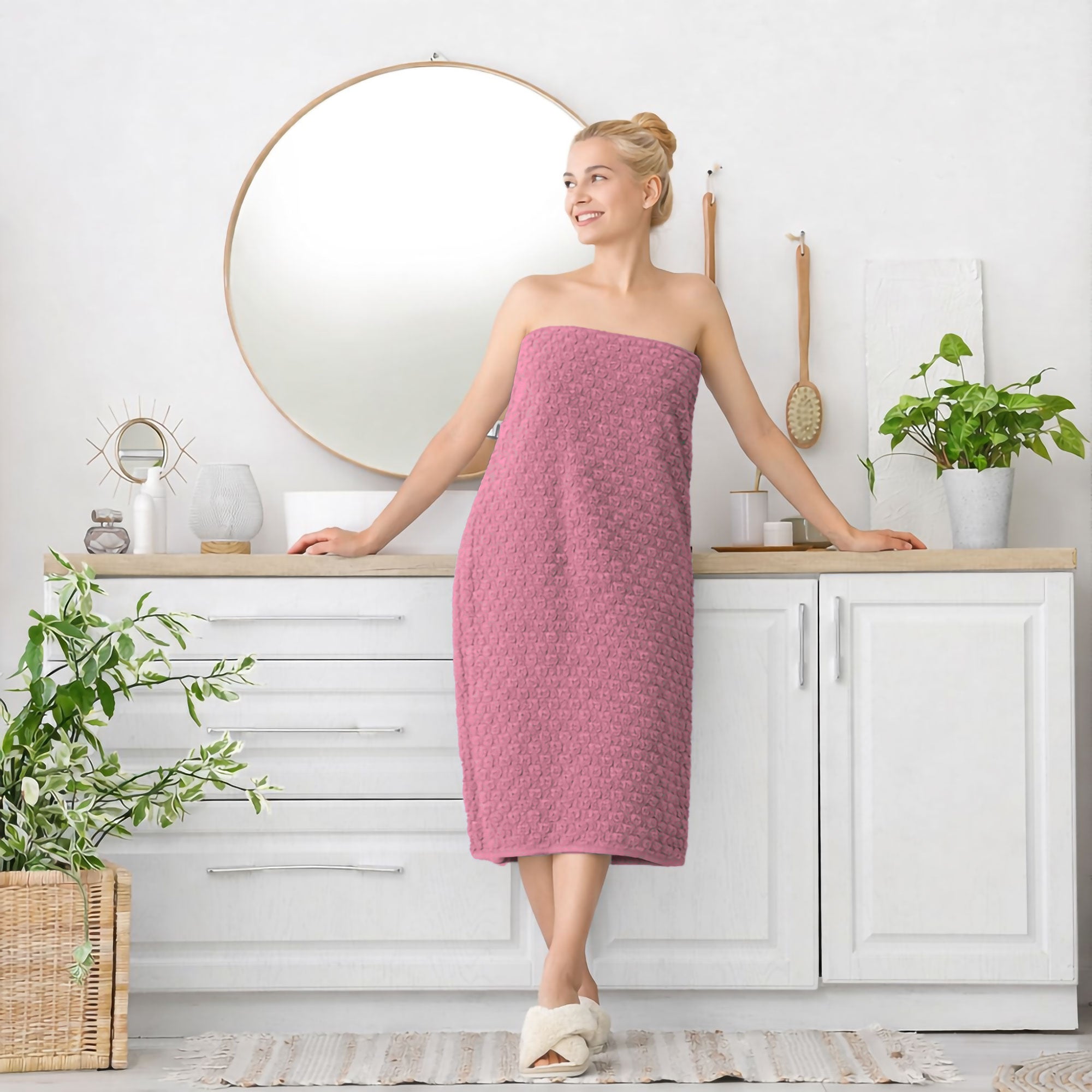 Telo Doccia in spugna Jacquard di cotone Asciugamano da Bagno 600gsm 7169