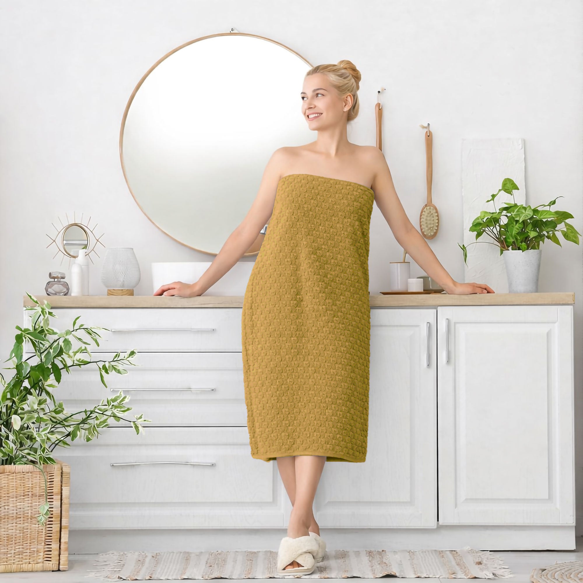 Telo Doccia in spugna Jacquard di cotone Asciugamano da Bagno 600gsm 7169