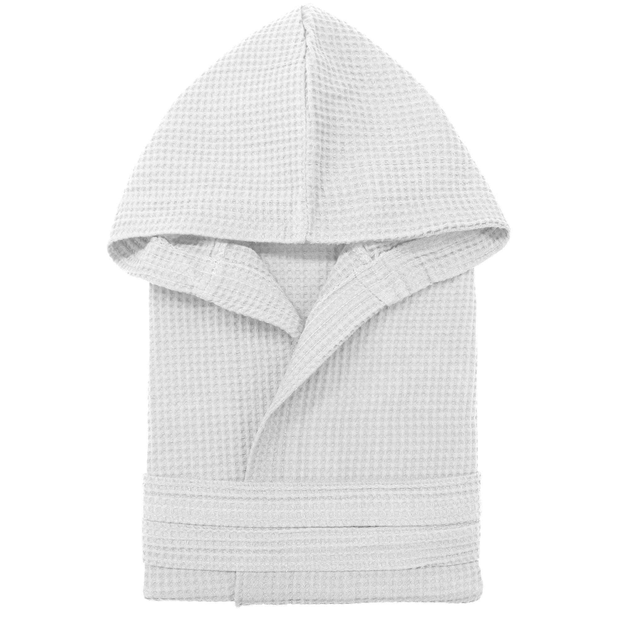 Accappatoio Nido d’Ape Unisex Uomo Donna leggero con Cappuccio e tasche 7170