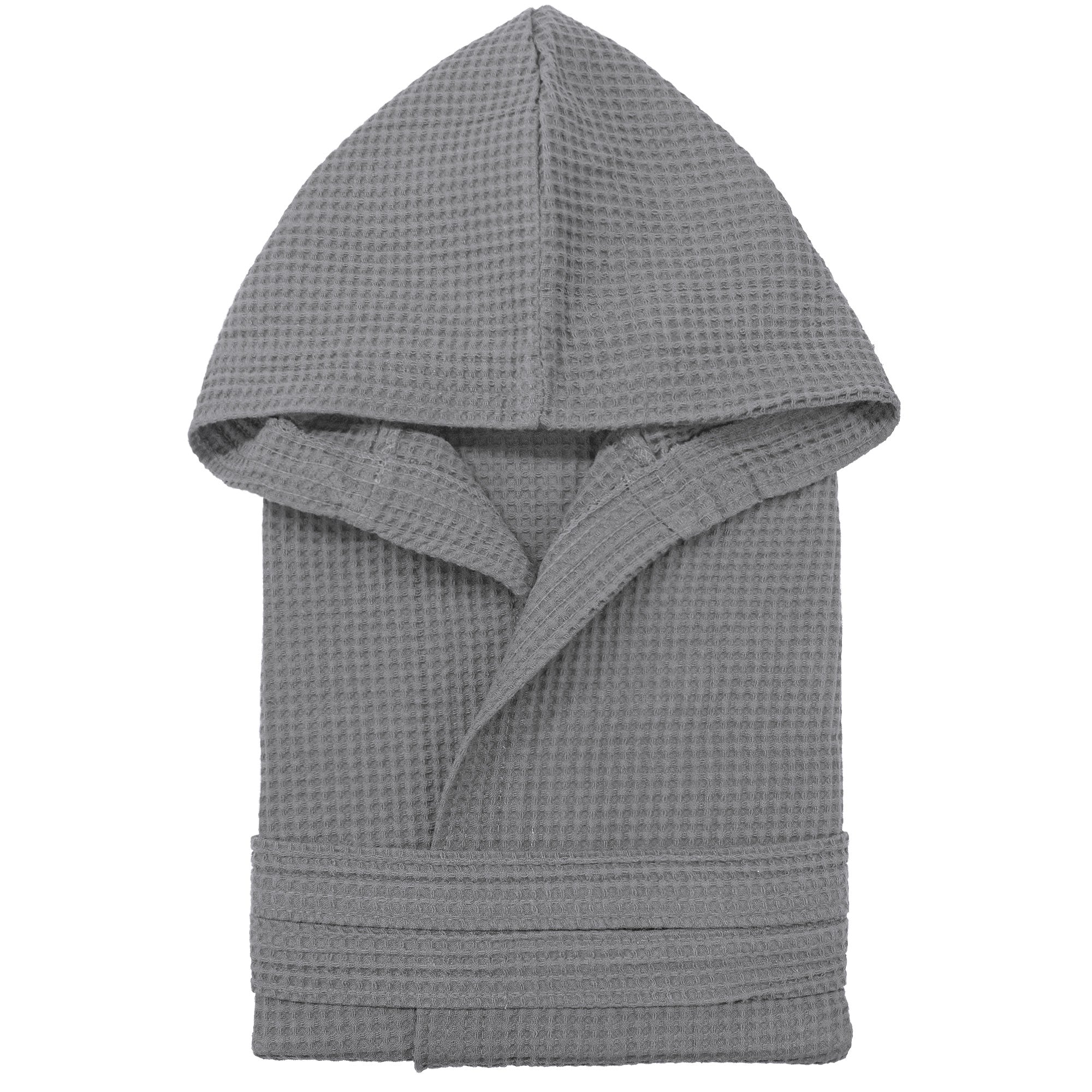 Accappatoio Nido d’Ape Unisex Uomo Donna leggero con Cappuccio e tasche 7170