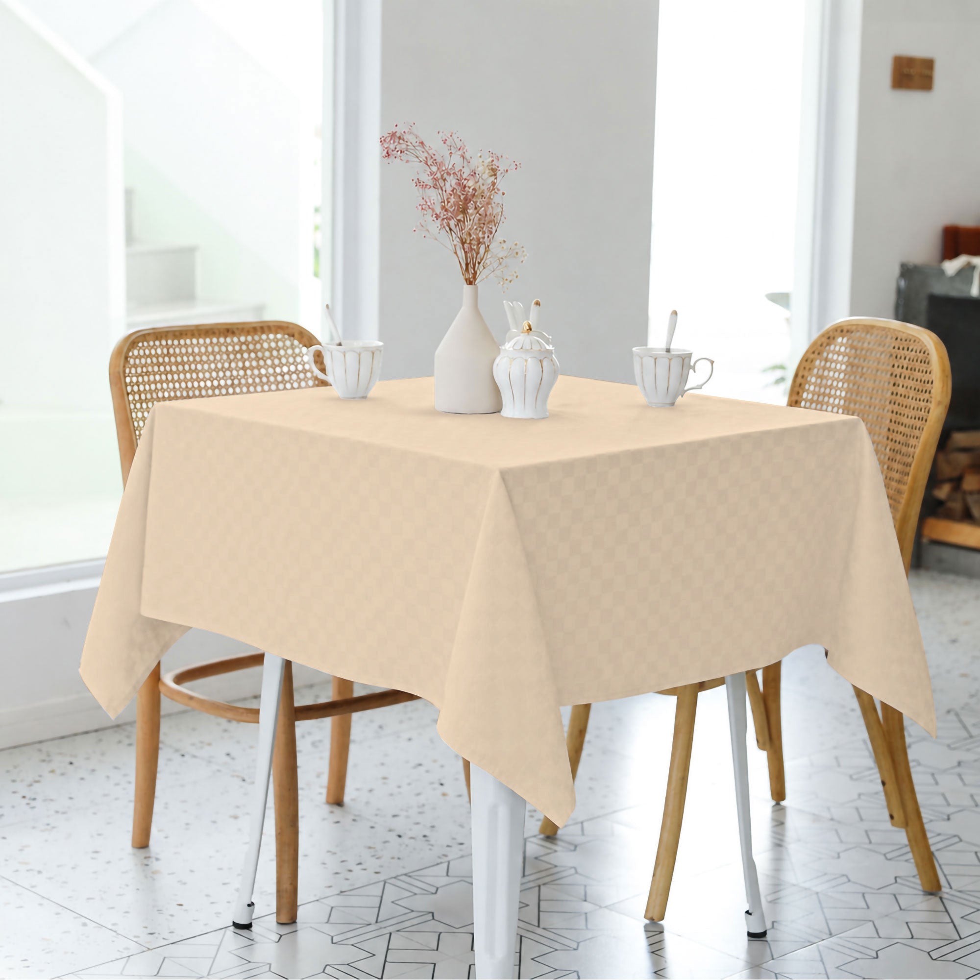 Damast-Tischtuch, schmutzabweisend, Jacquard, in verschiedenen Größen 7171