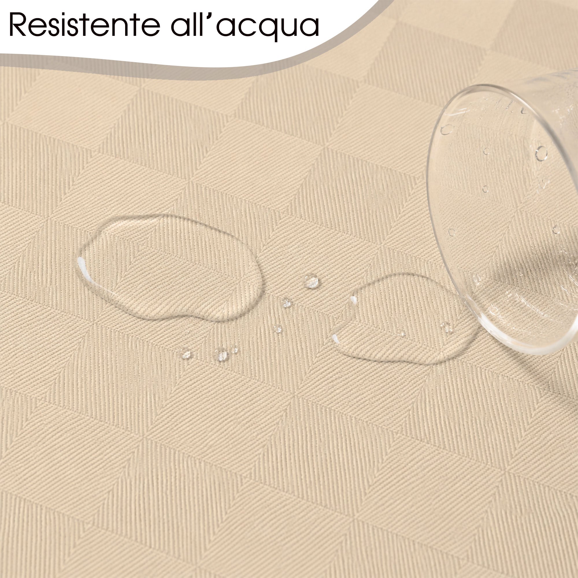 Tovaglia Antimacchia Damascata Copritavolo Jacquard in tinta varie misure 7171