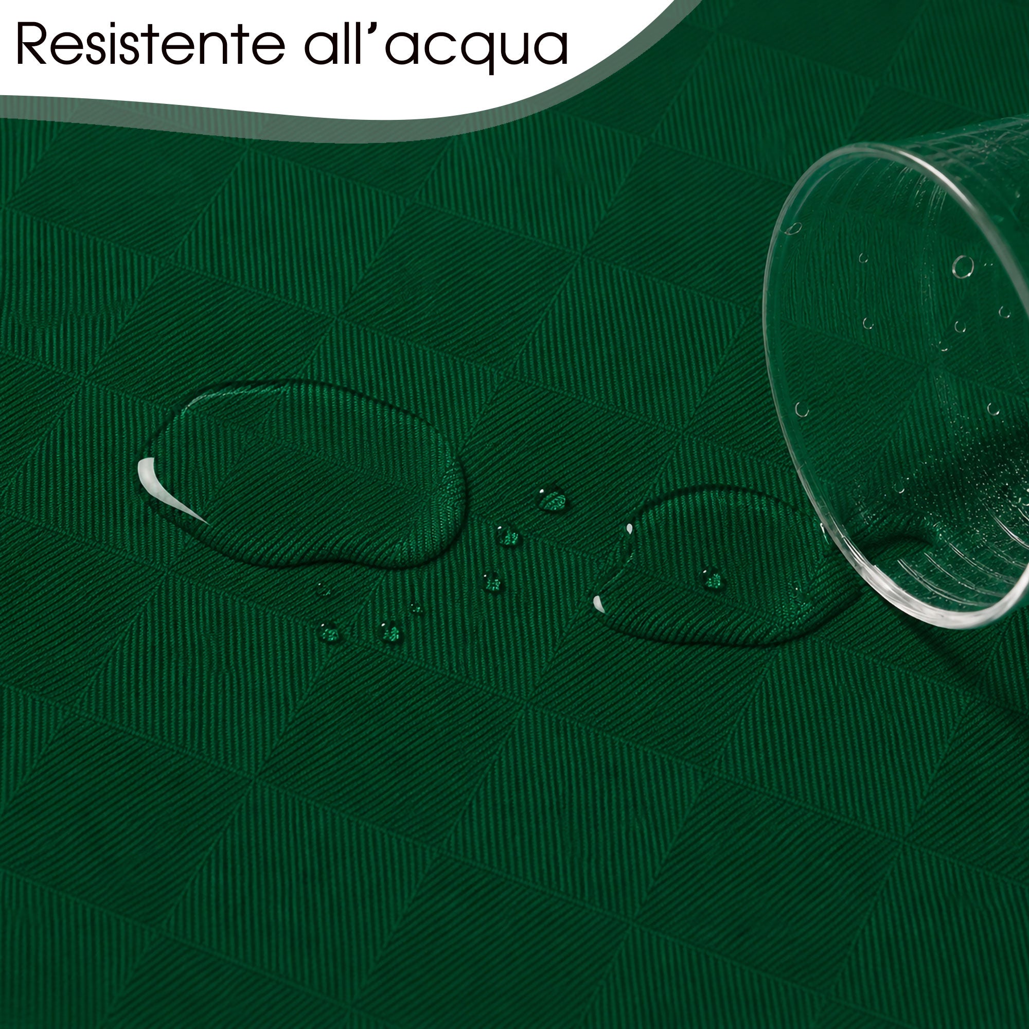 Tovaglia Antimacchia Damascata Copritavolo Jacquard in tinta varie misure 7171