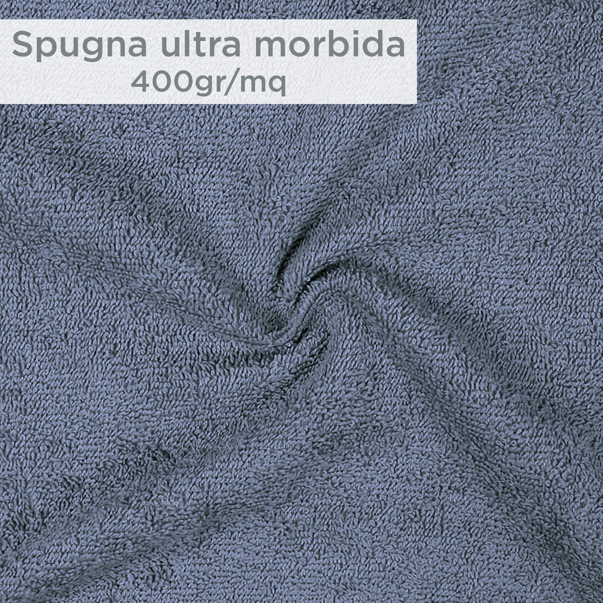 Asciugamani bagno set viso e bidet in spugna puro cotone 1+1 ricamate 400gr 7172