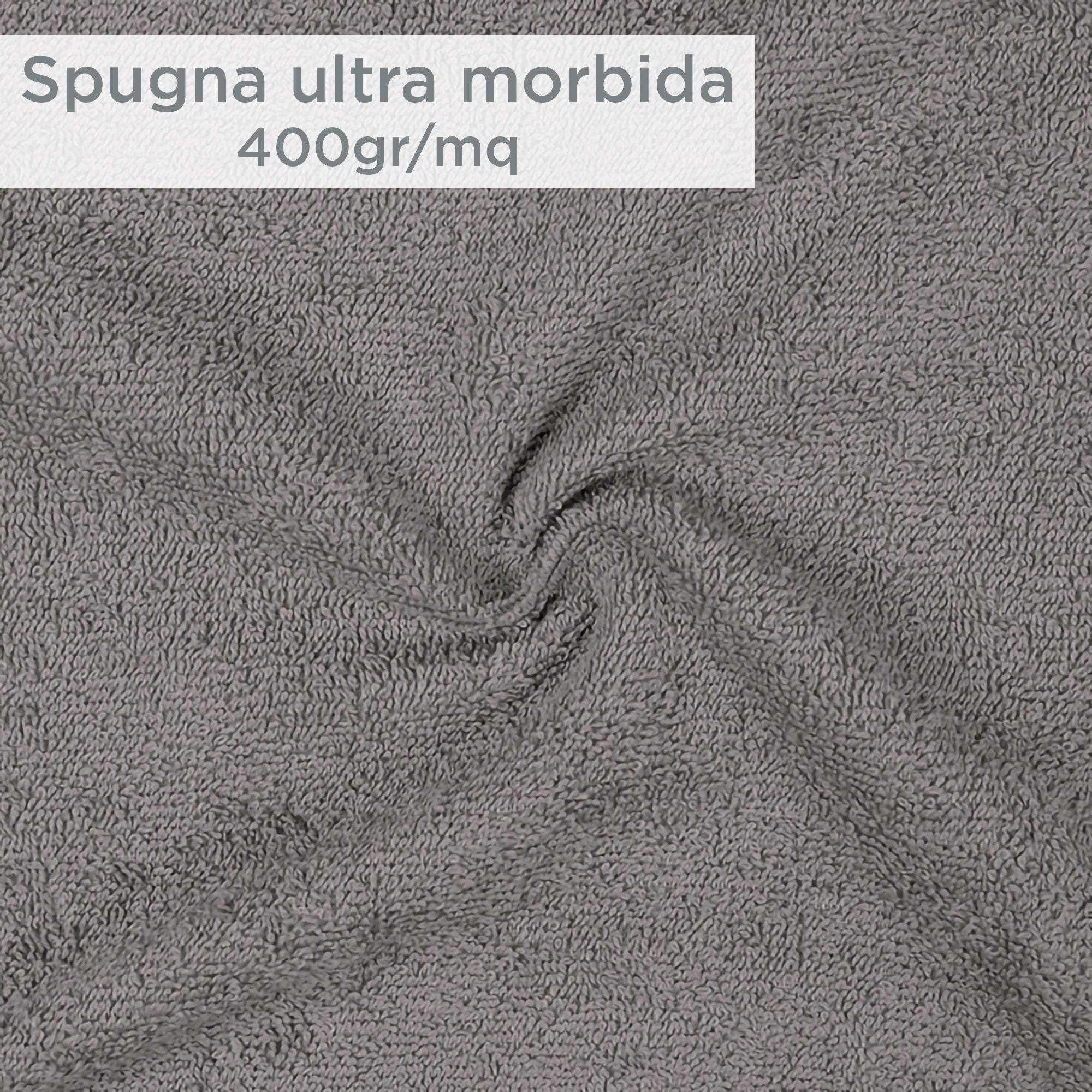 Asciugamani bagno set viso e bidet in spugna puro cotone 1+1 ricamate 400gr 7172