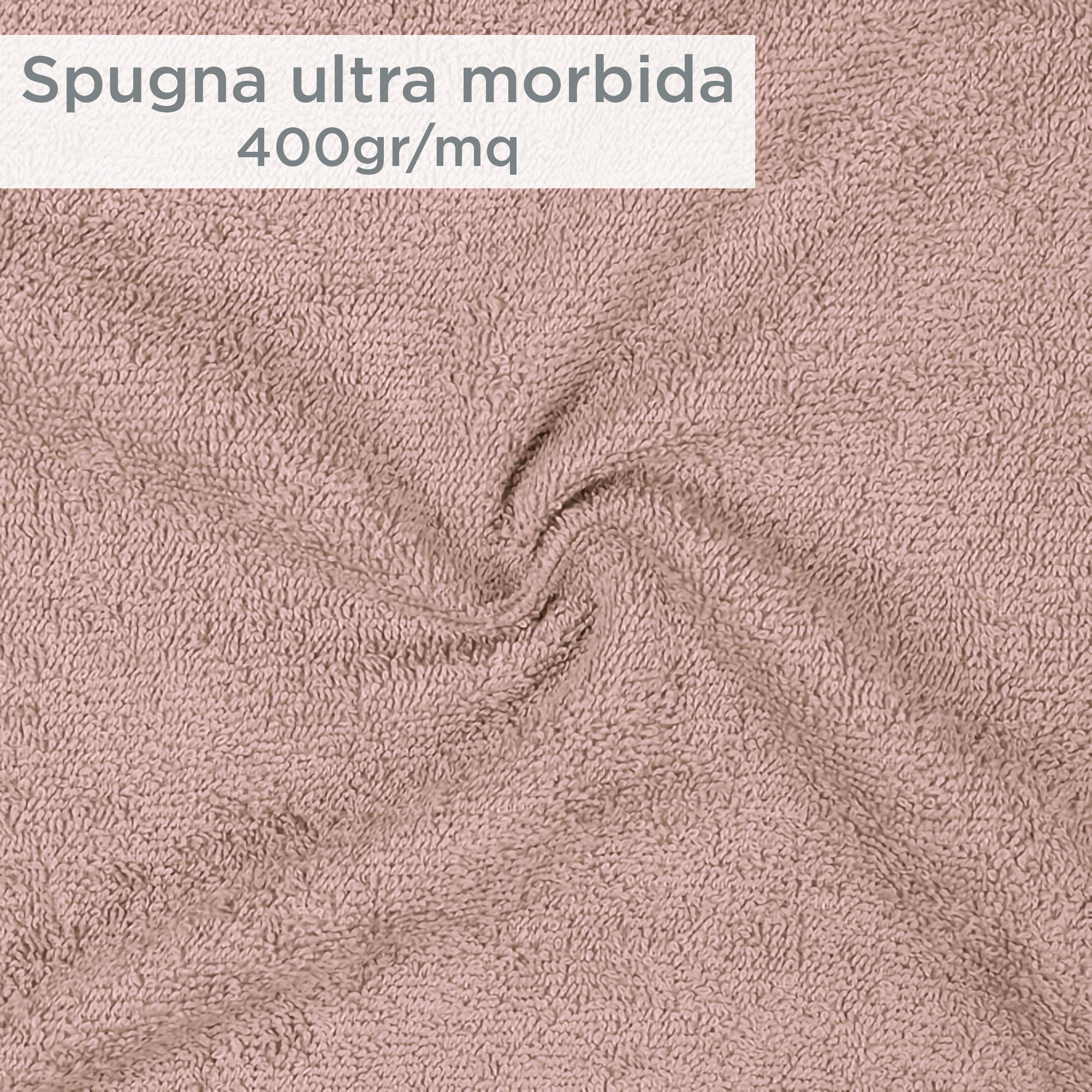 Asciugamani bagno set viso e bidet in spugna puro cotone 1+1 ricamate 400gr 7172