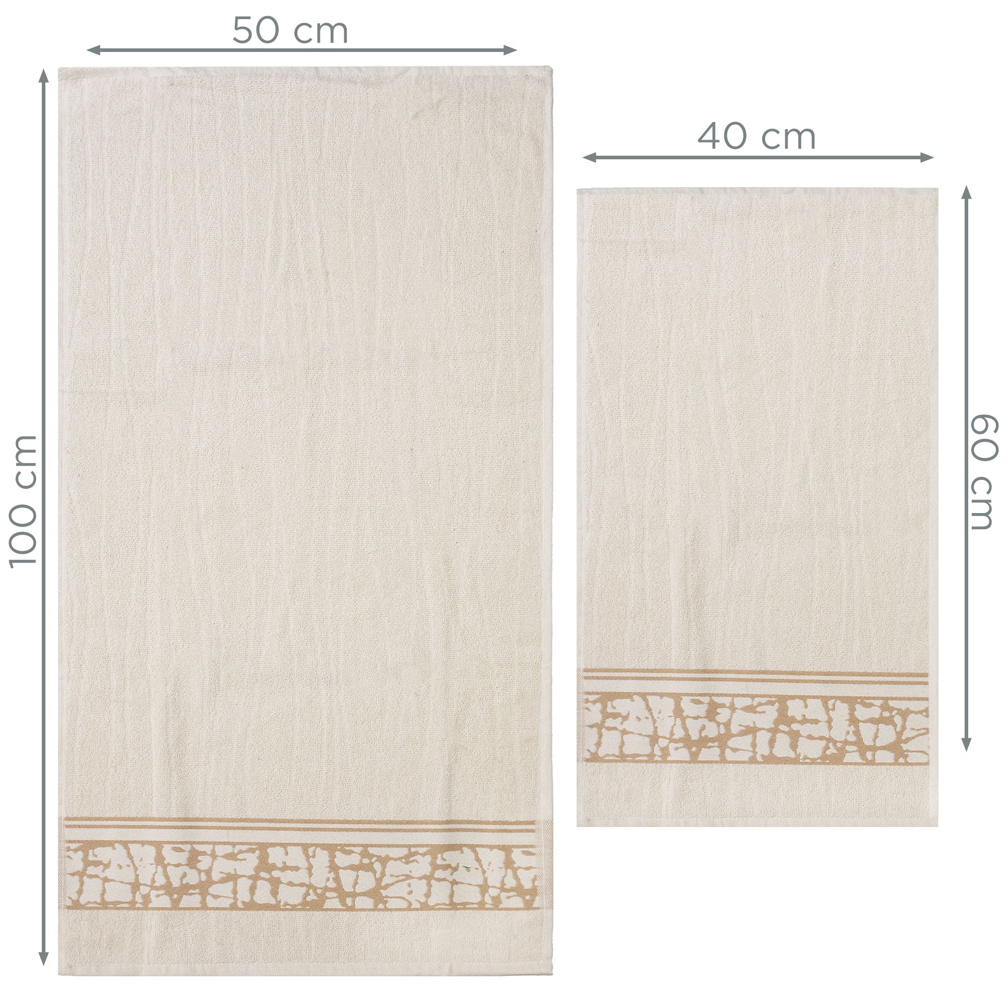 Asciugamani bagno set viso e bidet in spugna cotone jacquard 1+1 ricamate 7175