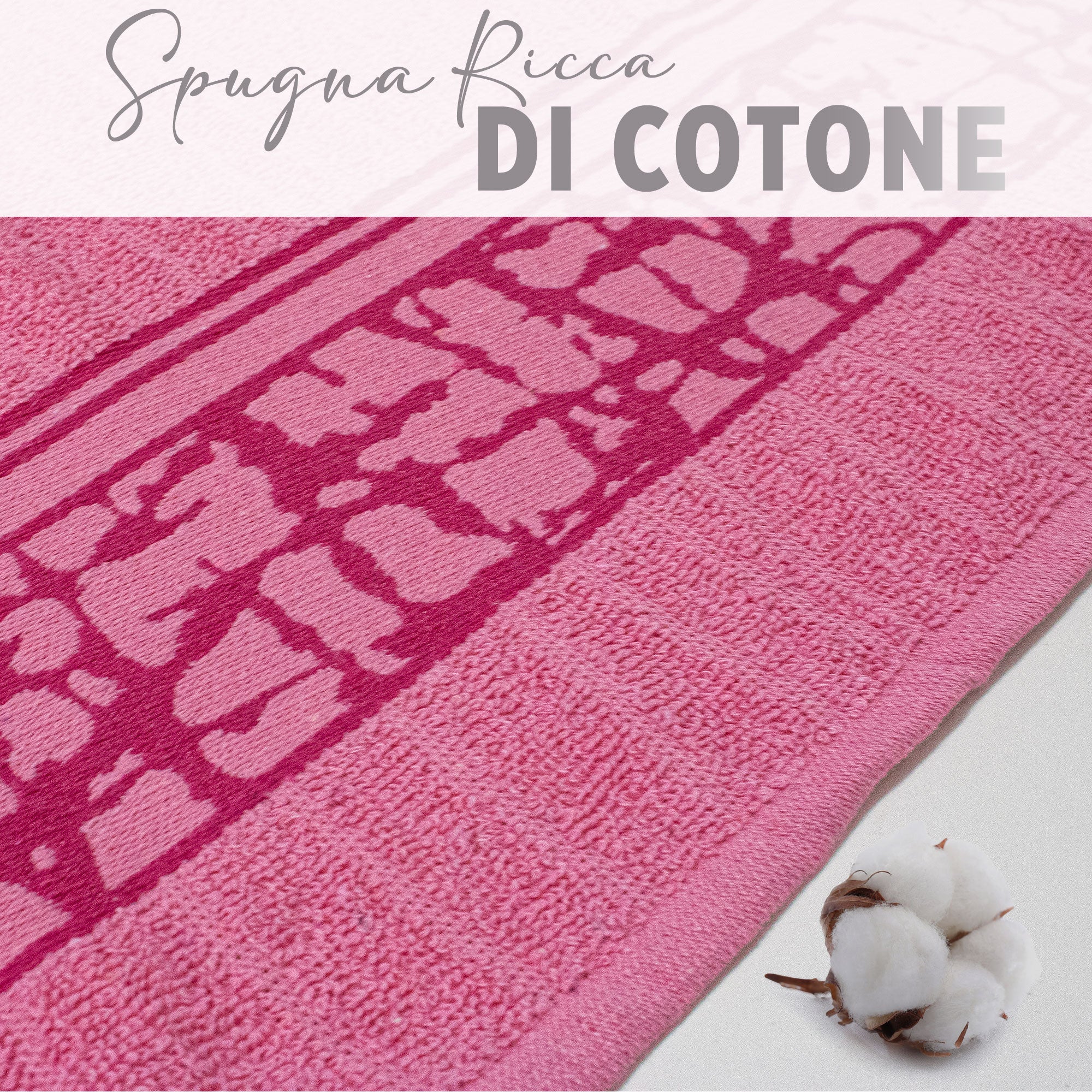 Asciugamani bagno set viso e bidet in spugna cotone jacquard 1+1 ricamate 7175