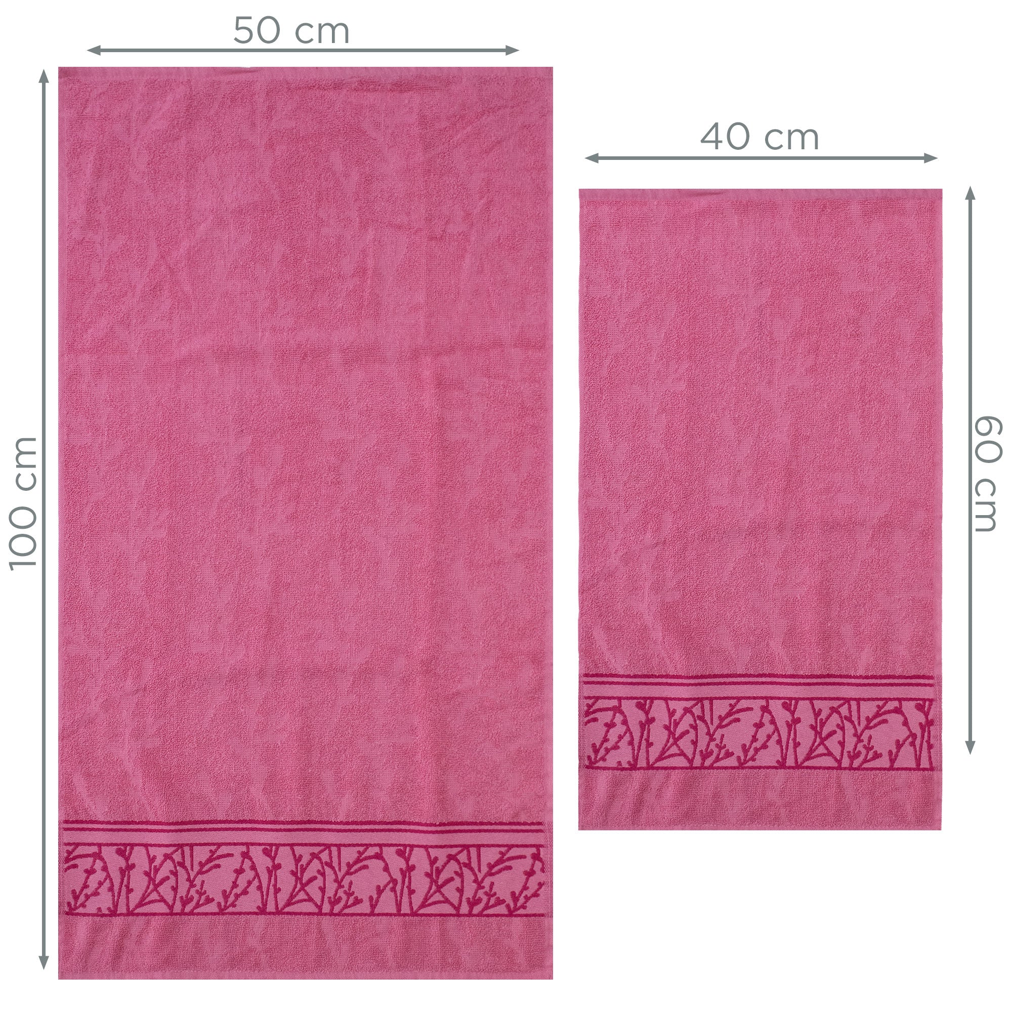 Asciugamani bagno set viso e bidet in spugna cotone jacquard 1+1 ricamate 7175