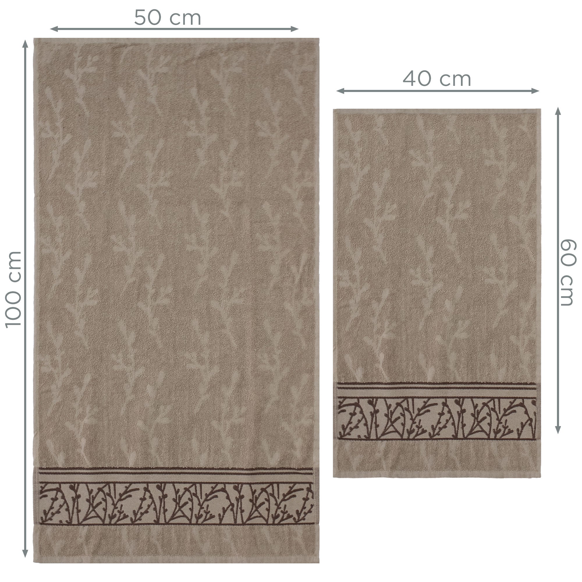 Asciugamani bagno set viso e bidet in spugna cotone jacquard 1+1 ricamate 7175
