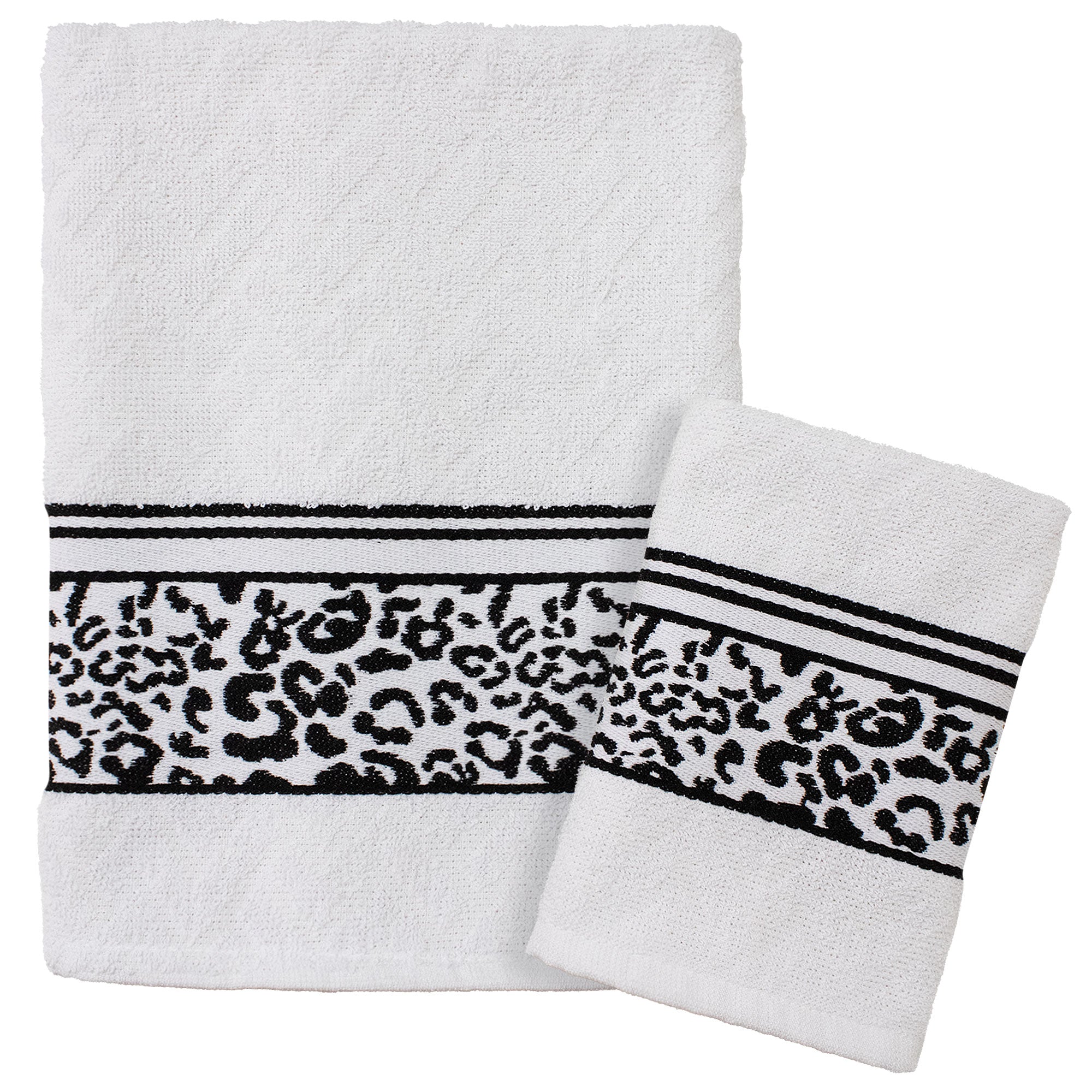 Handtücher Bad Set Gesicht und Bidet aus Baumwollfrottee-Jacquard, 1+1 bestickt 7175