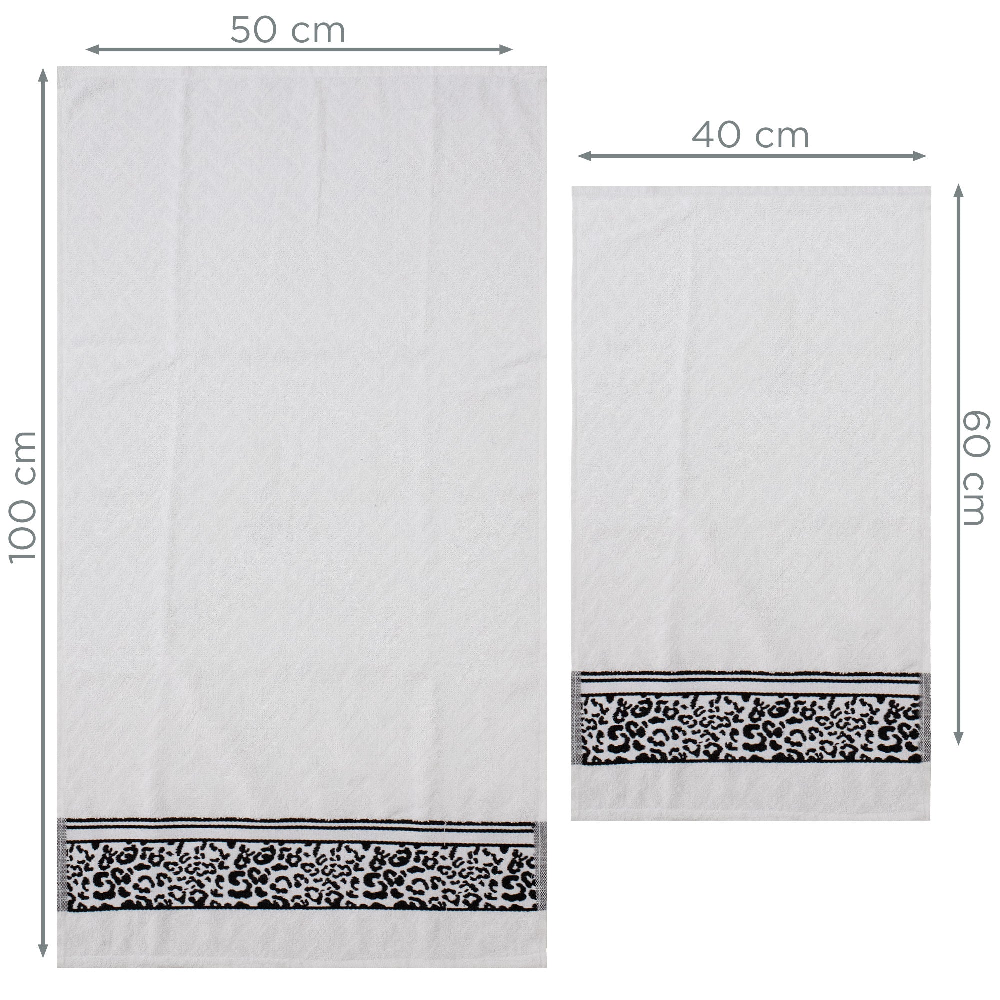 Asciugamani bagno set viso e bidet in spugna cotone jacquard 1+1 ricamate 7175