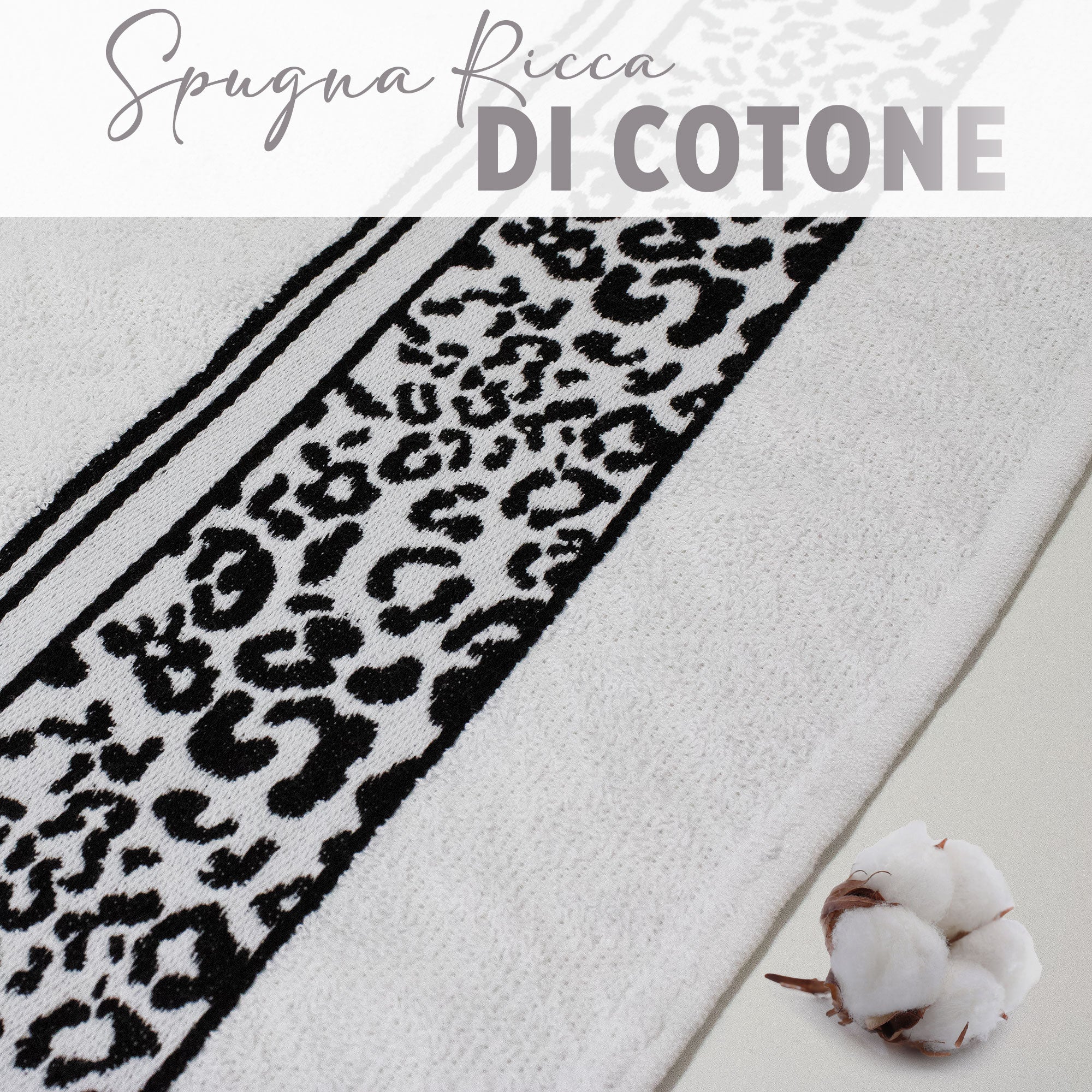 Asciugamani bagno set viso e bidet in spugna cotone jacquard 1+1 ricamate 7175