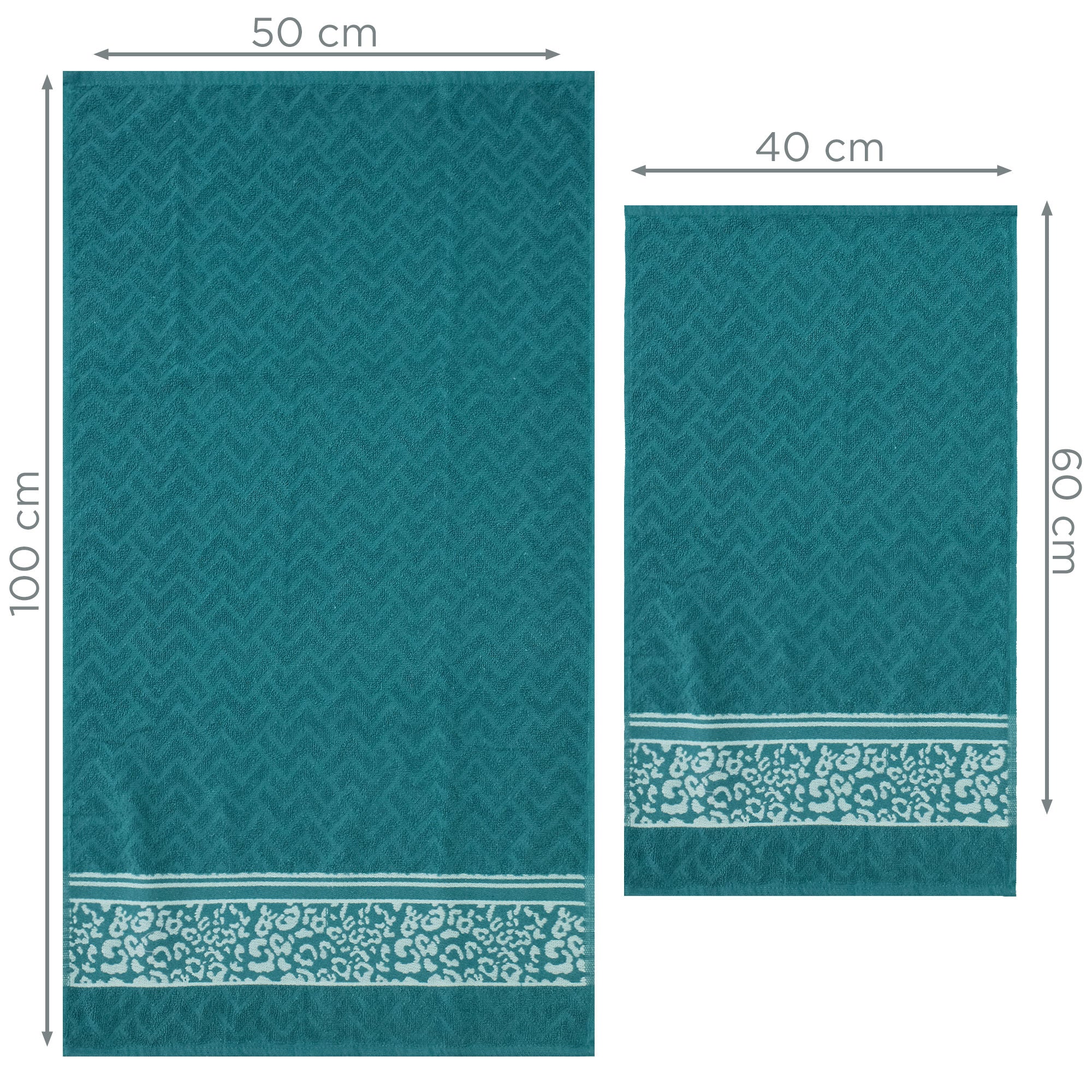 Asciugamani bagno set viso e bidet in spugna cotone jacquard 1+1 ricamate 7175
