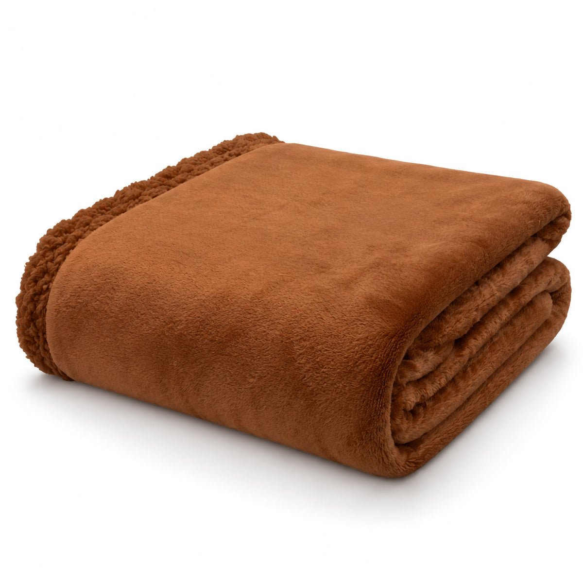 Plaid Flanella con Sherpa Coperta Tinta Unita e Fantasia in varie misure 7180