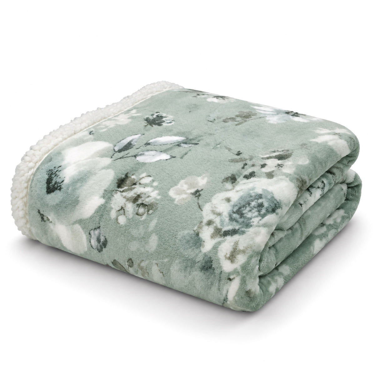Plaid Flanella con Sherpa Coperta Tinta Unita e Fantasia in varie misure 7180