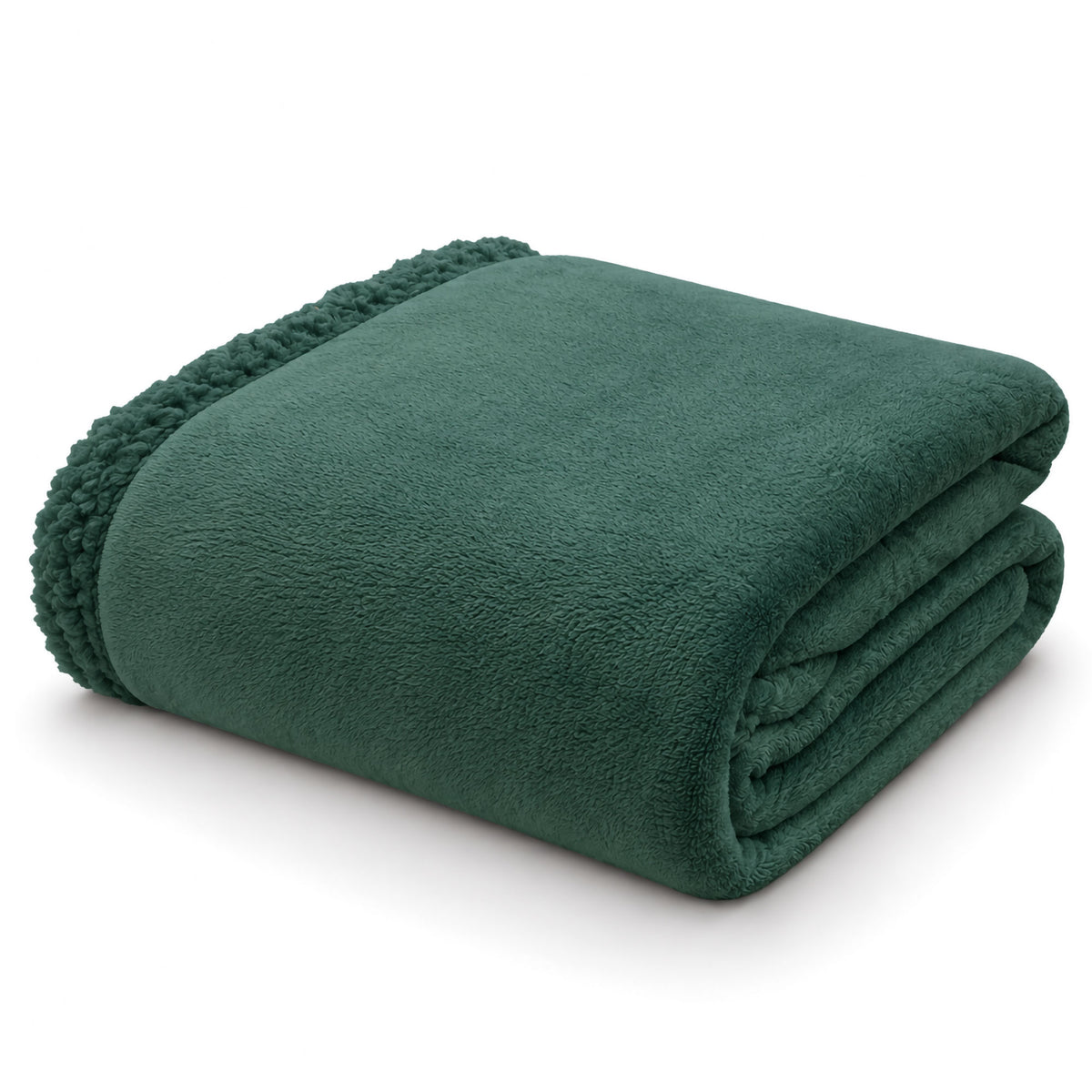 Plaid Flanella con Sherpa Coperta Tinta Unita e Fantasia in varie misure 7180